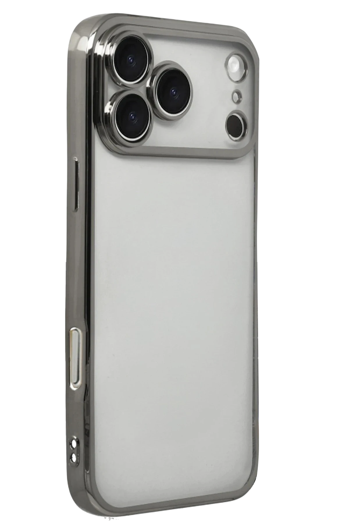 Newface Apple iPhone 17 Pro Razer Lensli Silikon - Titan Gri