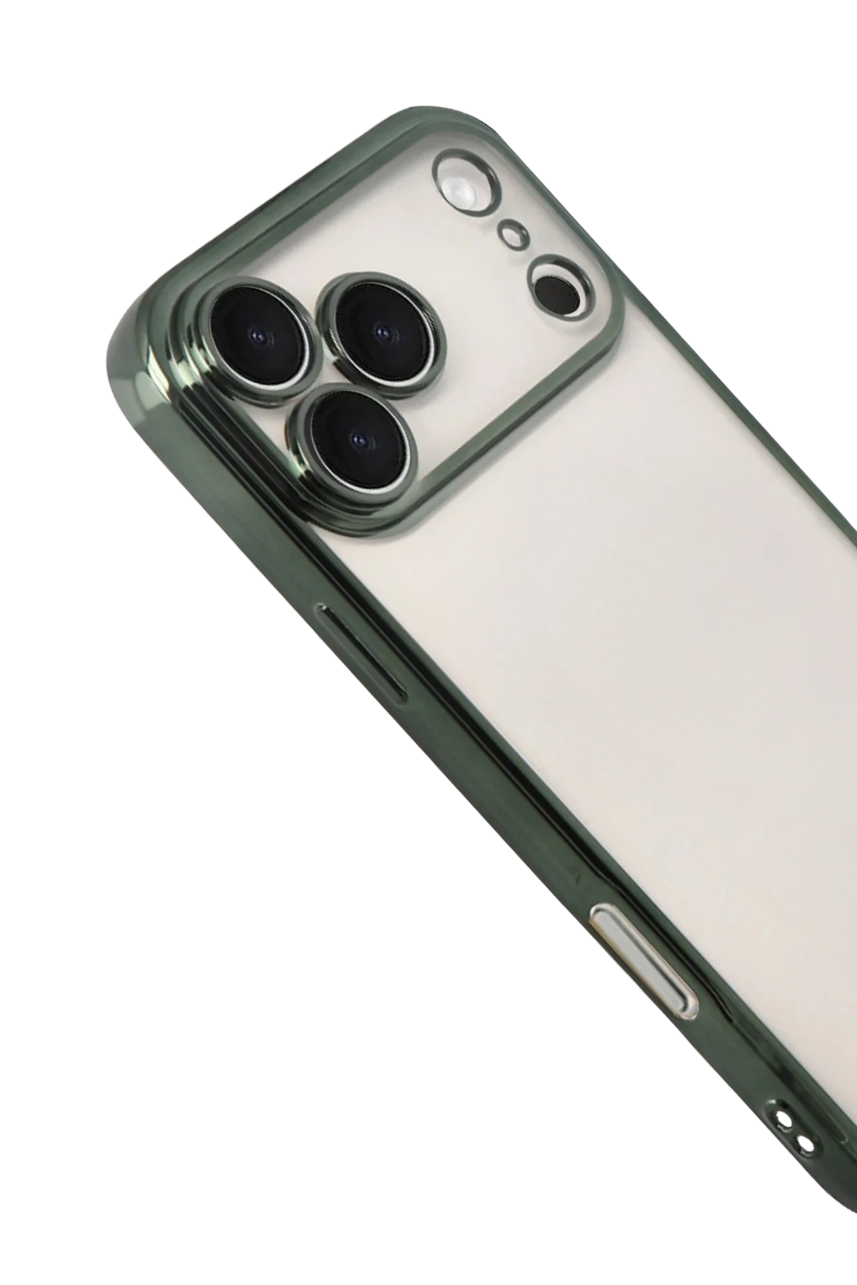 Newface Apple iPhone 17 Pro Razer Lensli Silikon - Yeşil