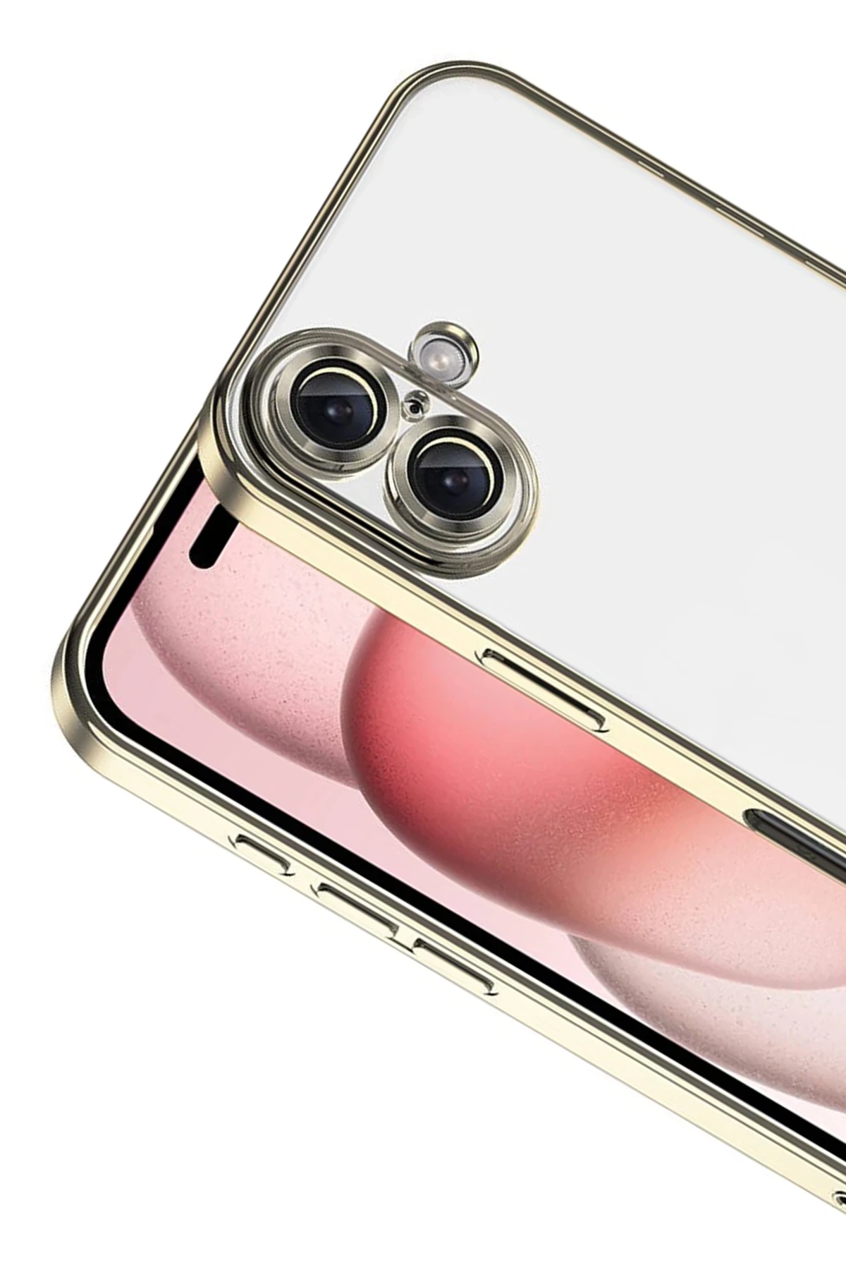 Newface Apple iPhone 17 Razer Lensli Silikon - Gold