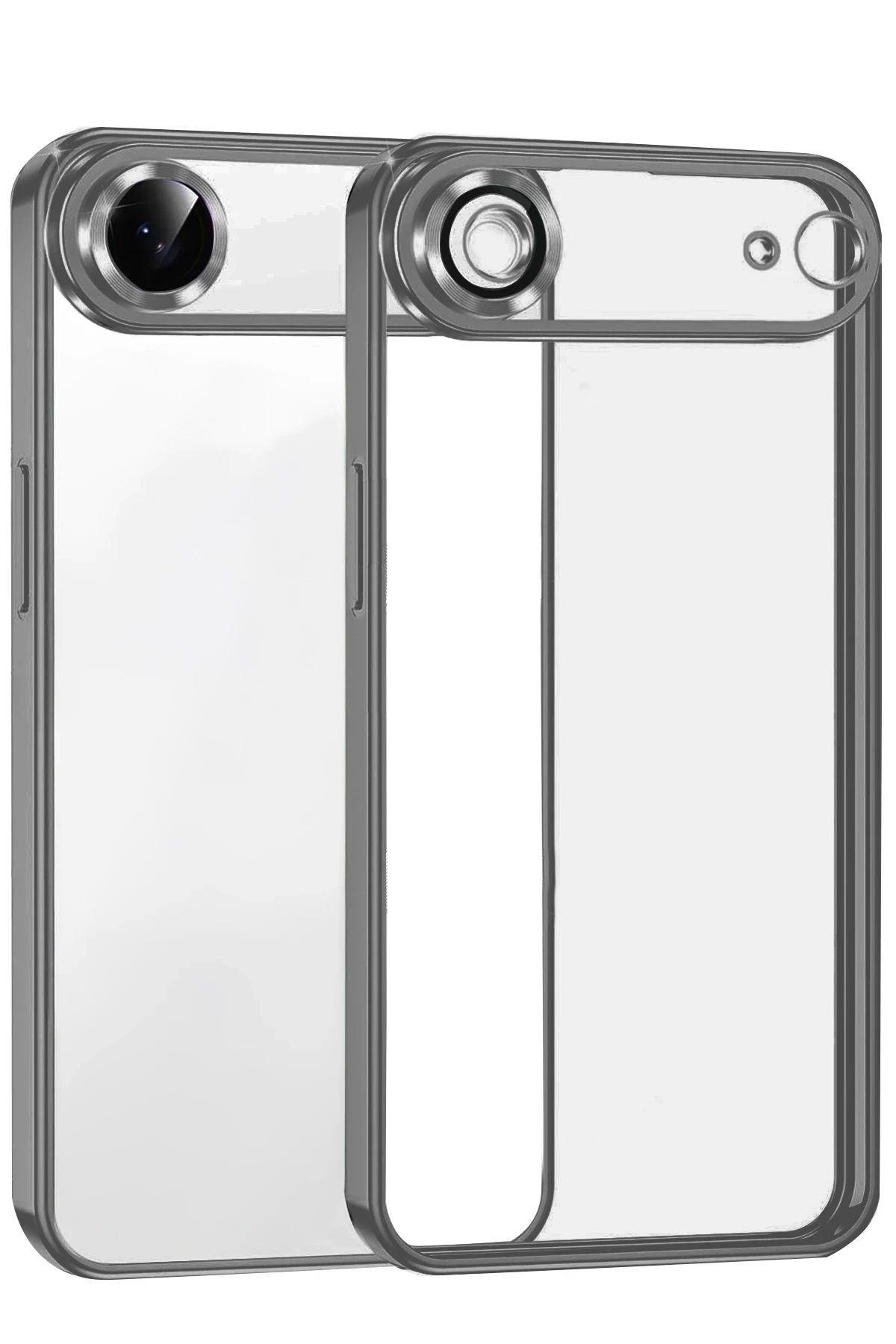 Newface Apple iPhone 17 Air Razer Lensli Silikon - Titan Gri