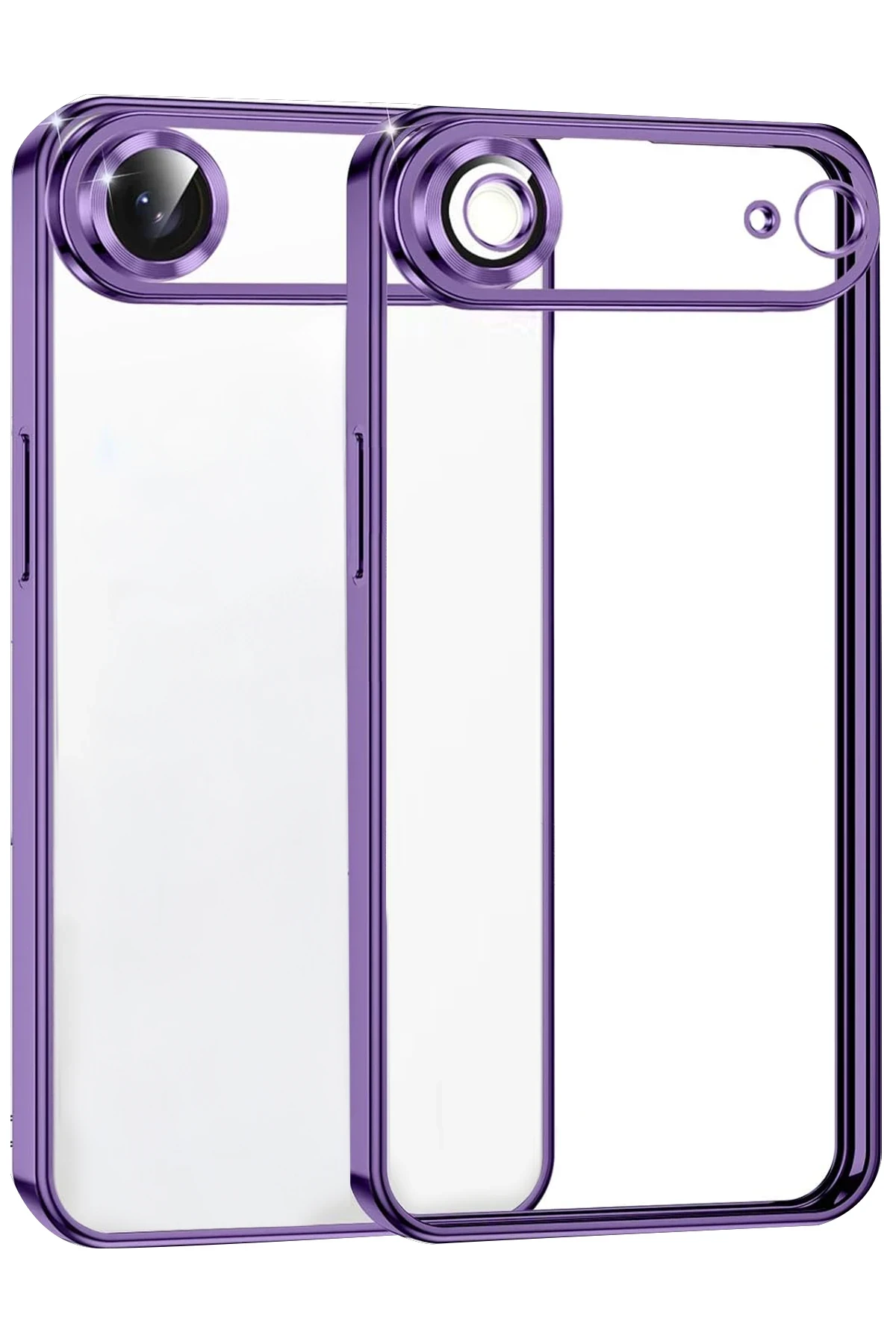 Newface Apple iPhone 17 Air Razer Lensli Silikon - Mor
