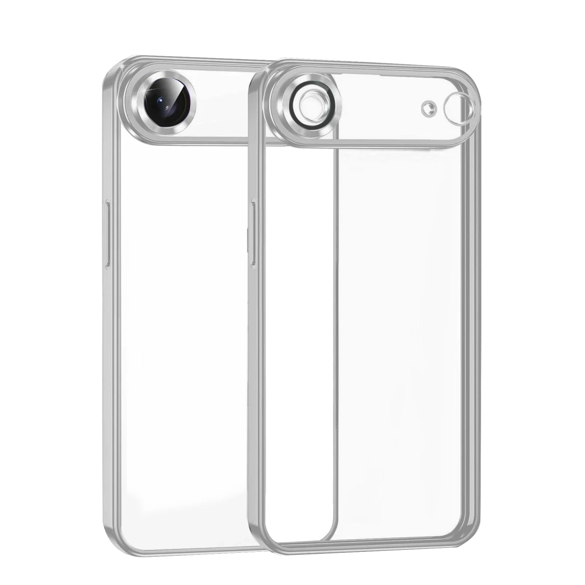 Newface Apple iPhone 17 Air Razer Lensli Silikon - Gümüş