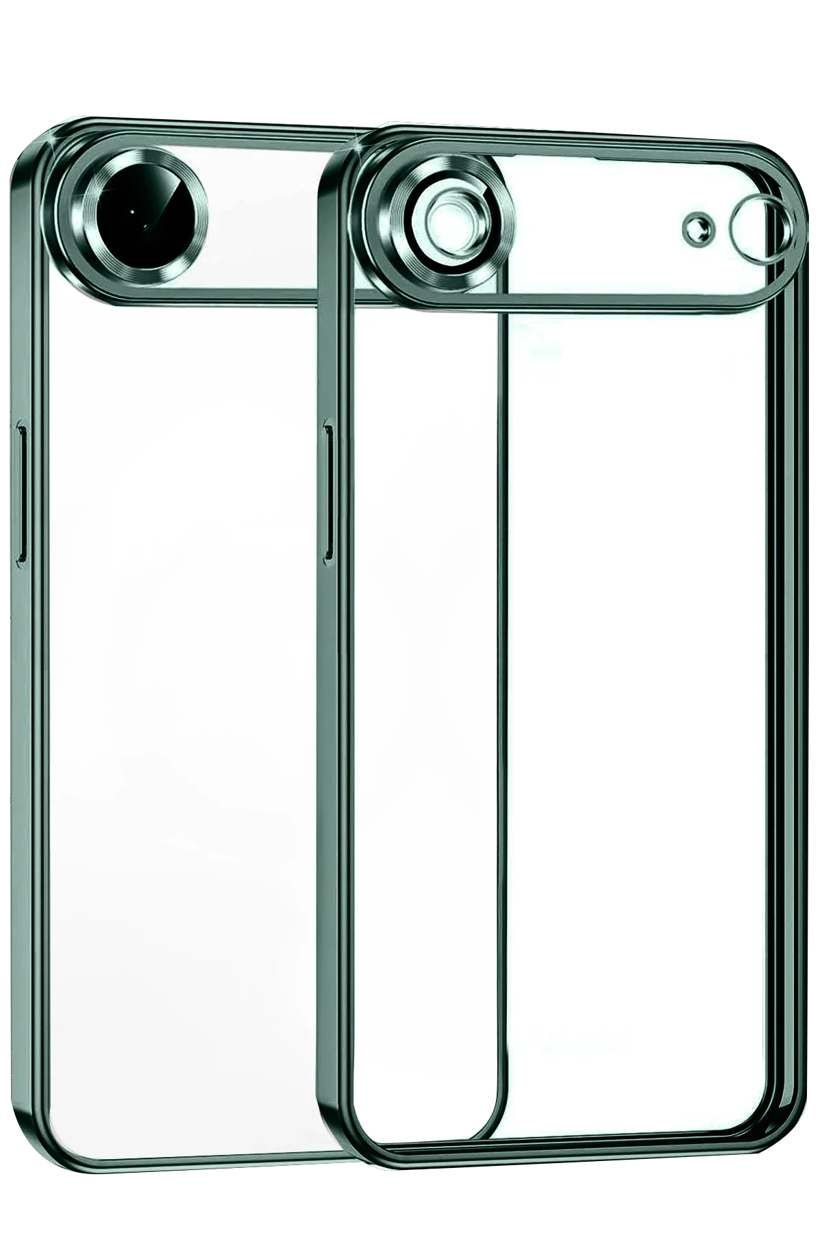 Newface Apple iPhone 17 Air Razer Lensli Silikon - Yeşil