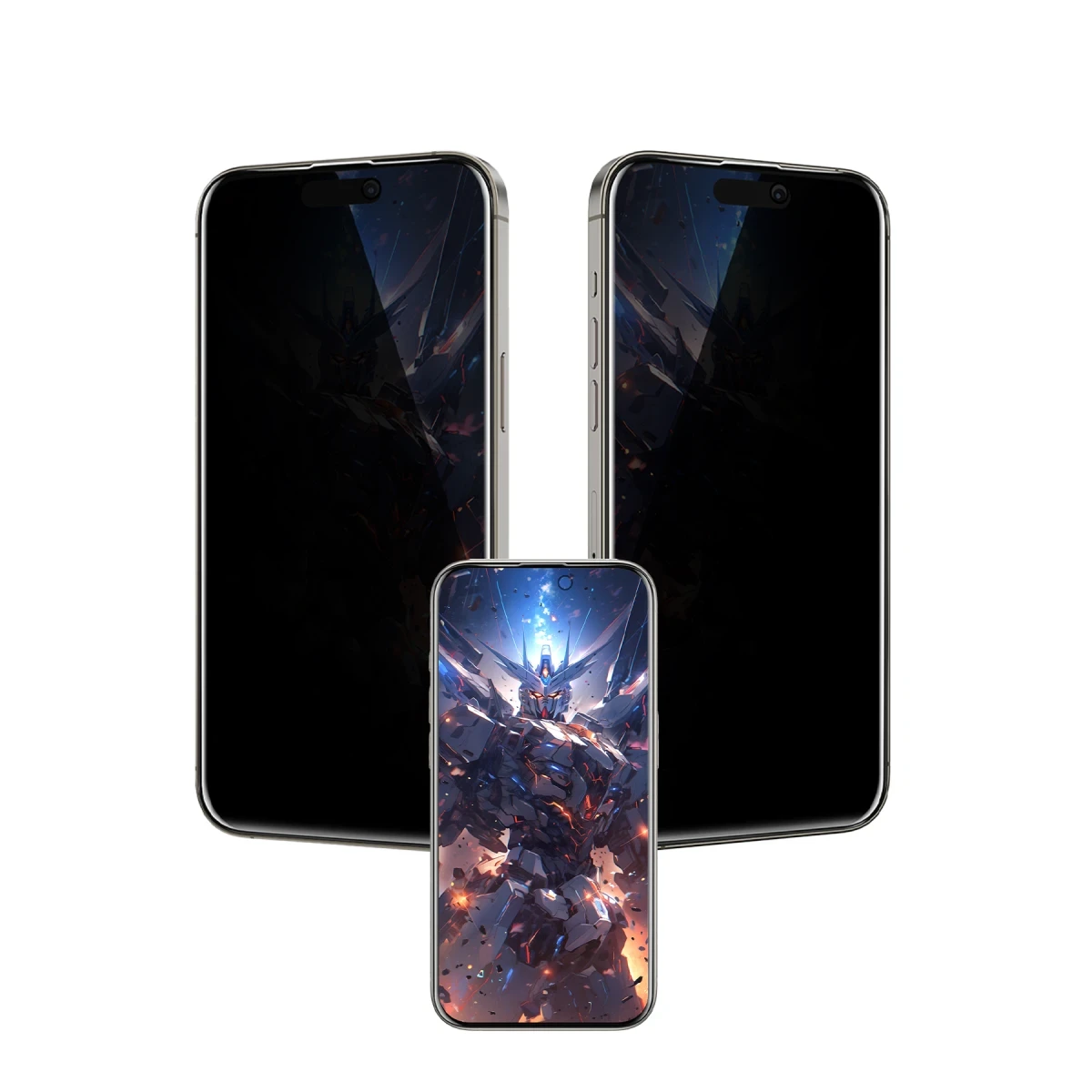 Keephone Apple iPhone 17 Air UltraCurve Privacy 3D Cam Ekran Koruyucu - Siyah