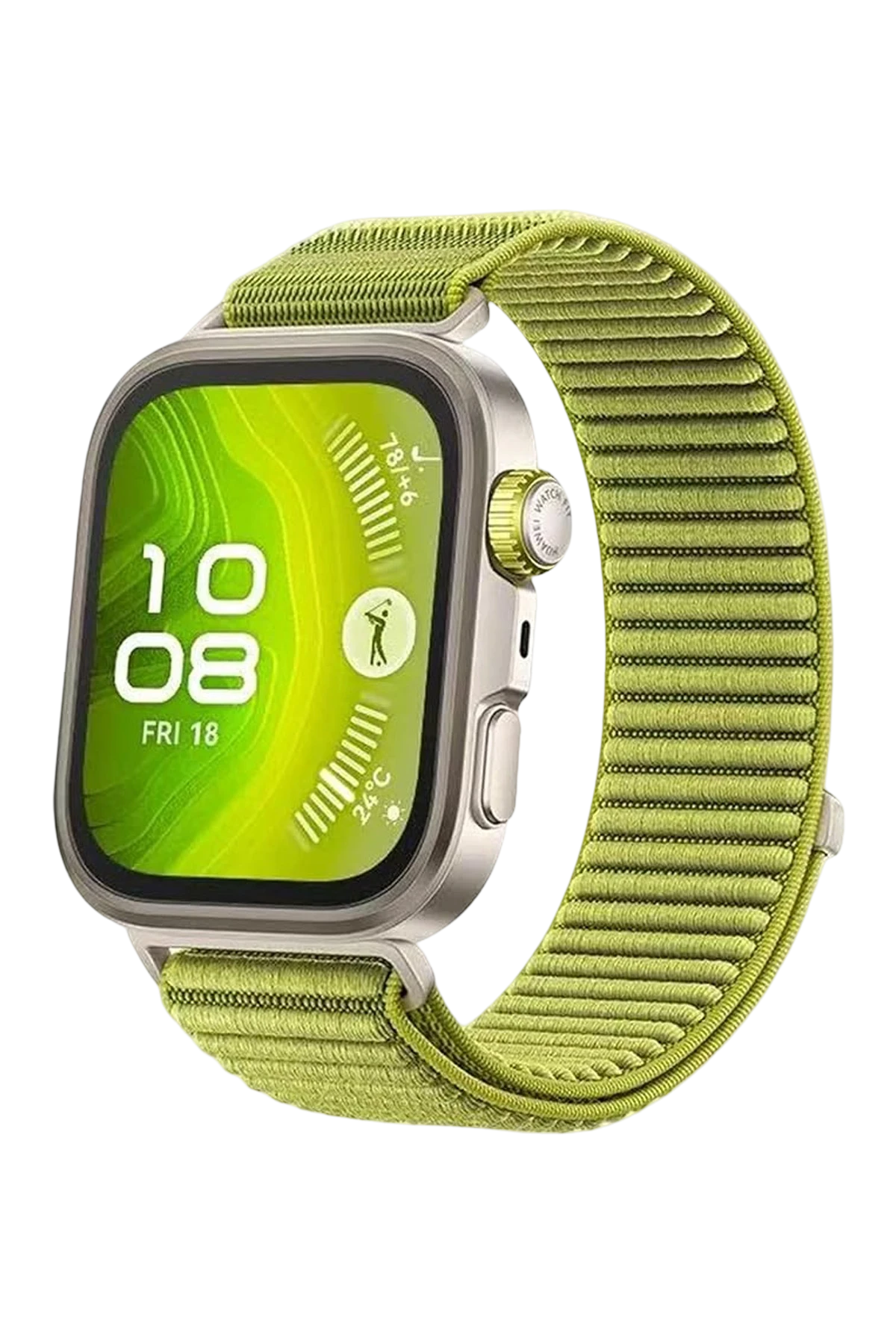 Newface Huawei Fit 4 Braid Kordon - Açık Yeşil