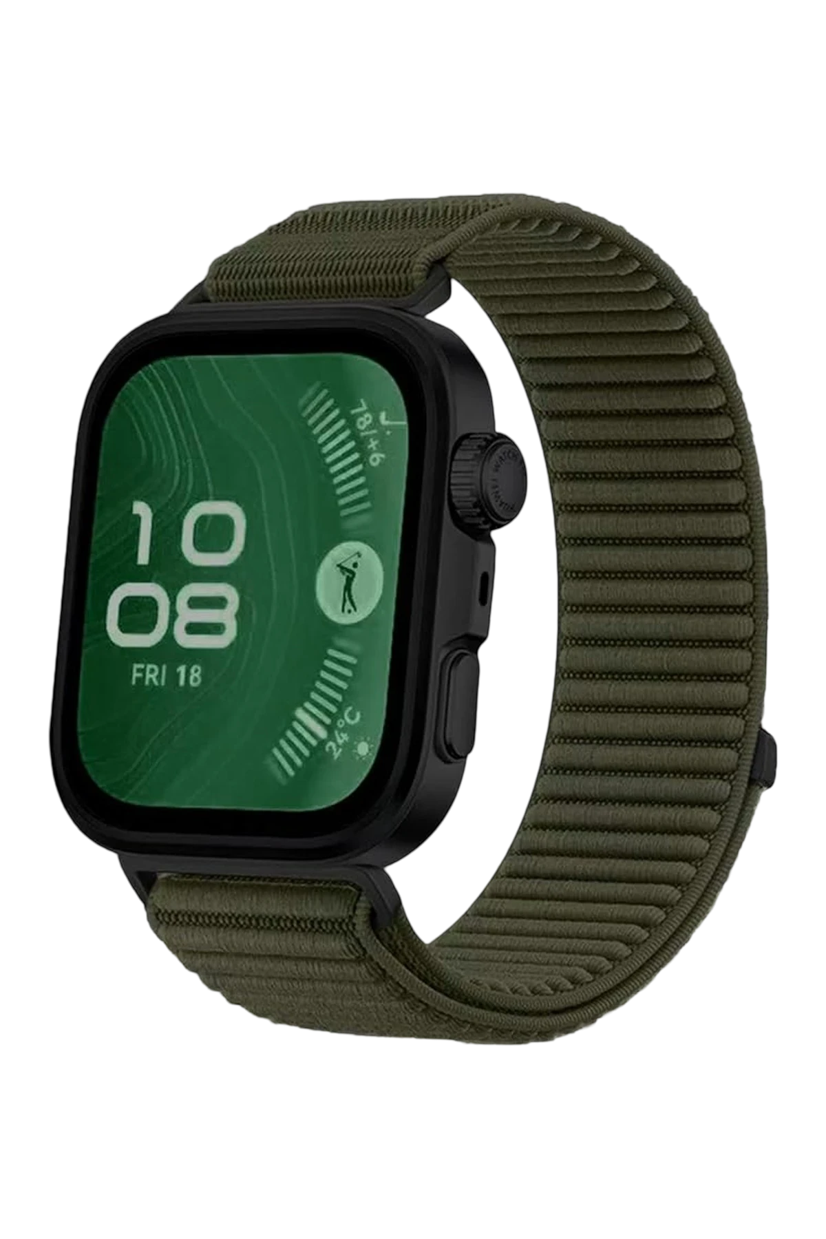 Newface Huawei Fit 4 Braid Kordon - Koyu Yeşil