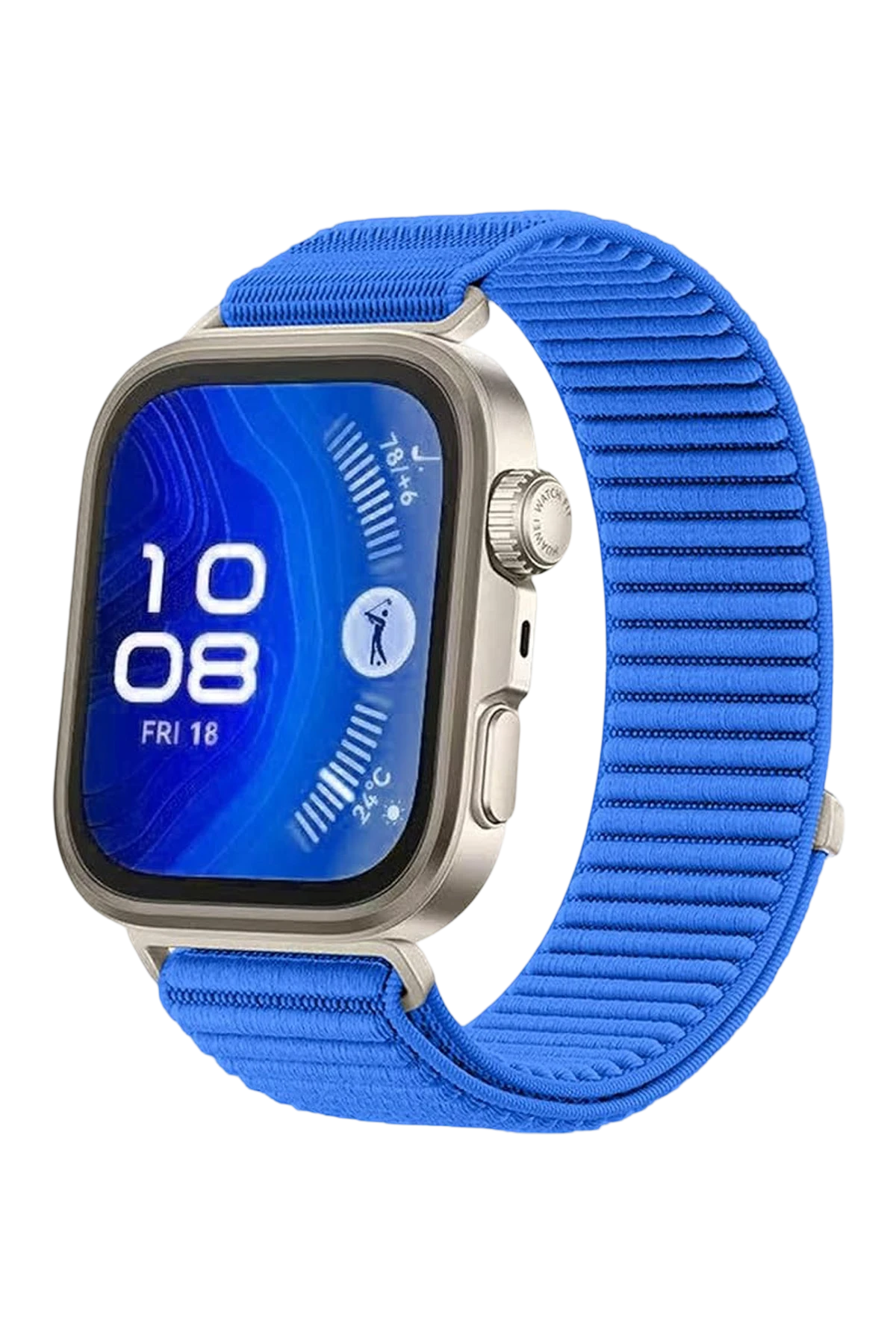 Newface Huawei Fit 4 Braid Kordon - Mavi