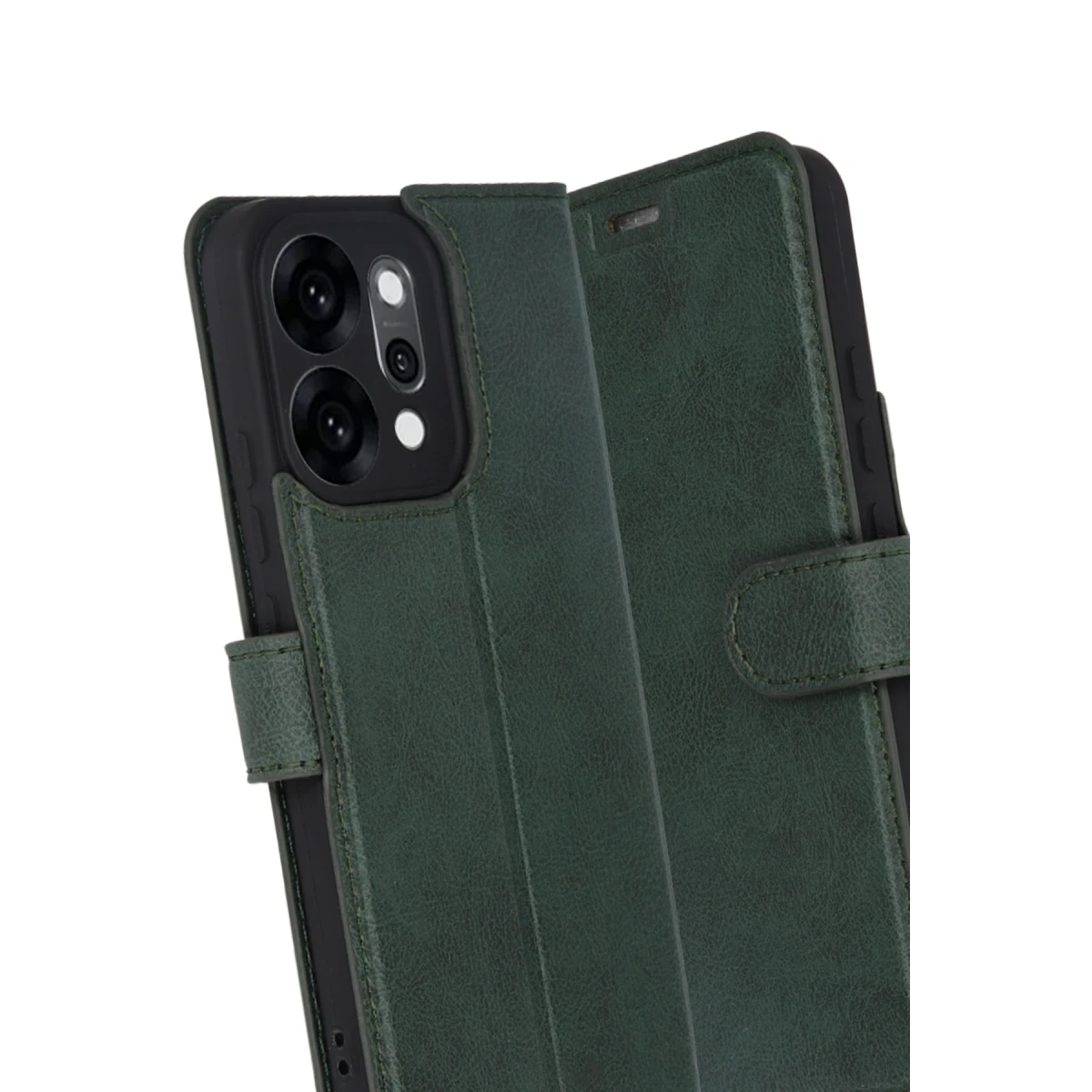 Oppo Reno 14 Trend S Plus Kapaklı Kılıf - Yeşil
