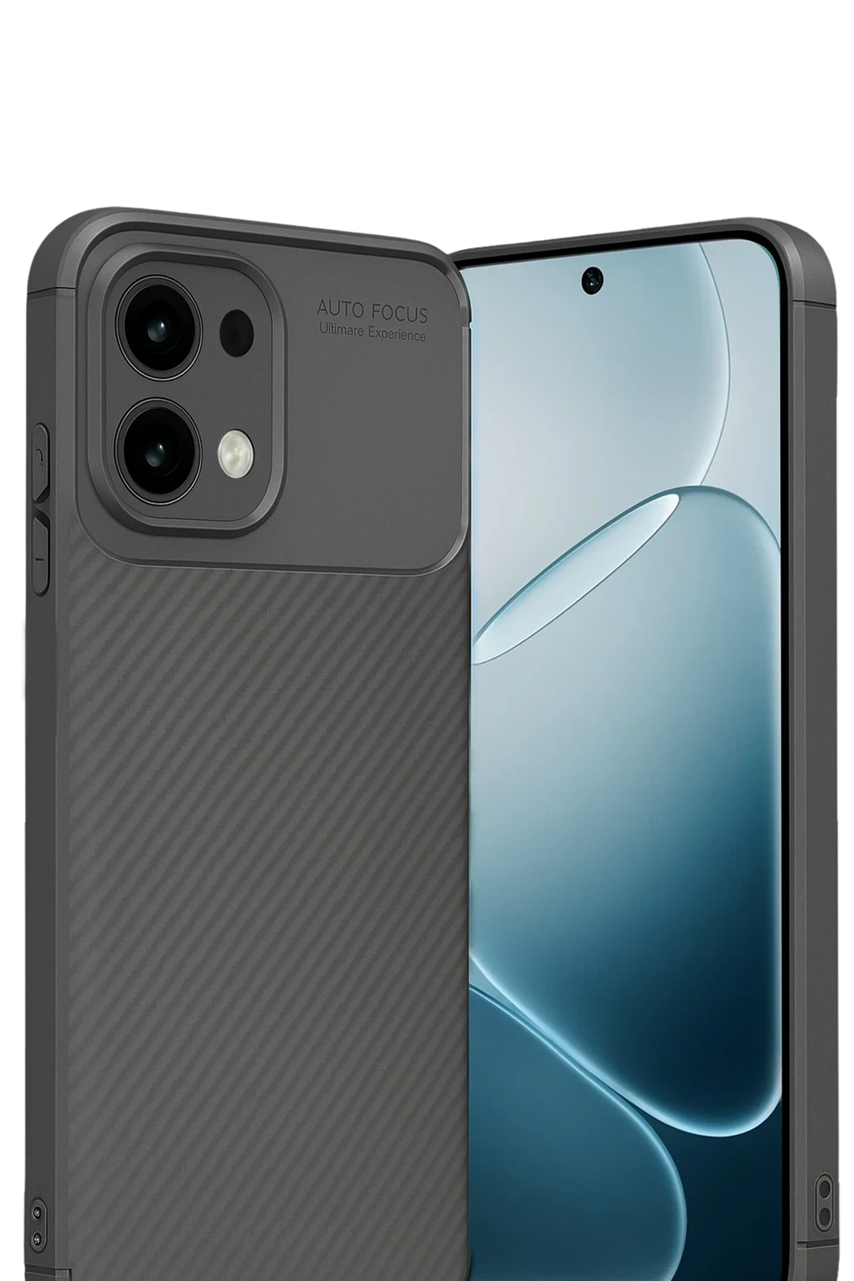 Newface Oppo A6 Pro 4G Auto Focus Karbon Kapak - Gri