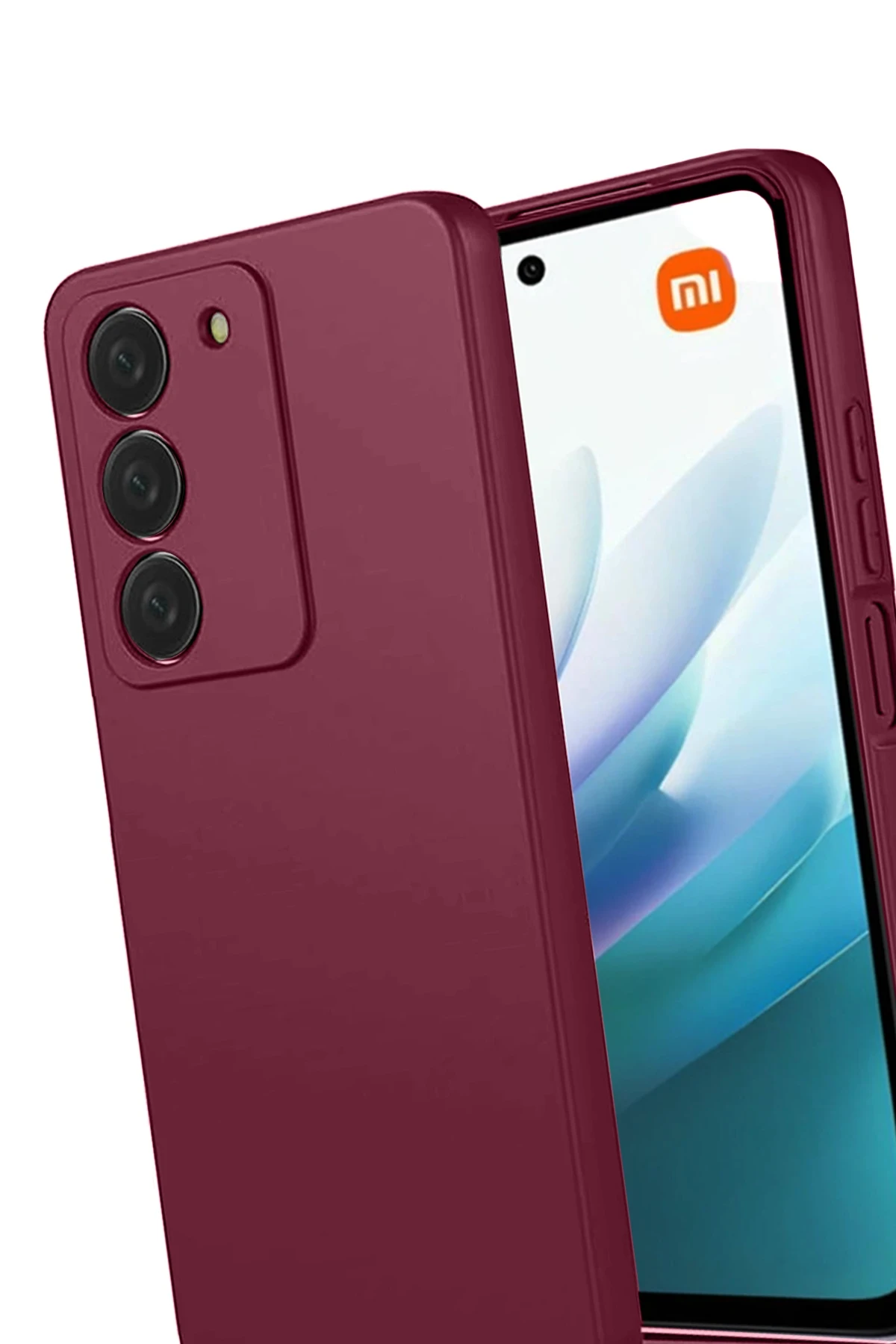 Newface Xiaomi Redmi 15 4G First Silikon - Bordo — görsel 3