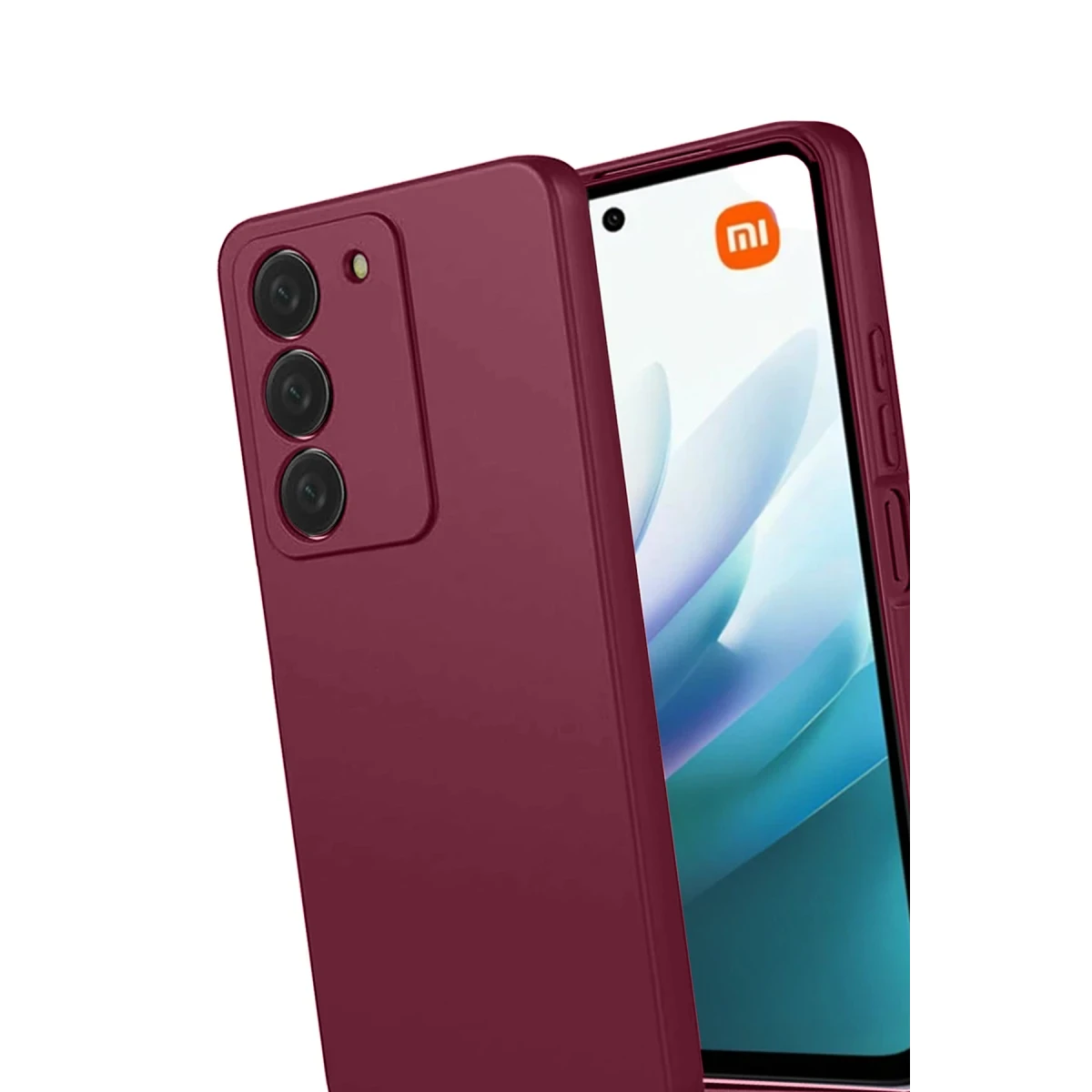 Newface Xiaomi Redmi 15 4G First Silikon - Bordo — görsel 6