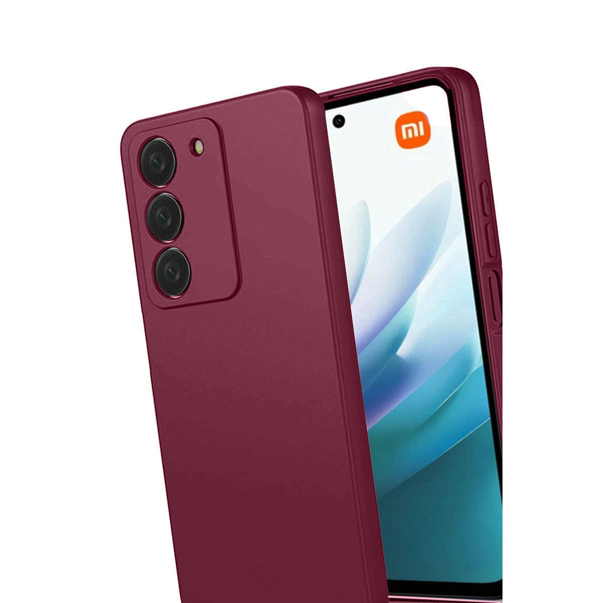 Newface Xiaomi Redmi 15 4G First Silikon - Bordo — görsel 9