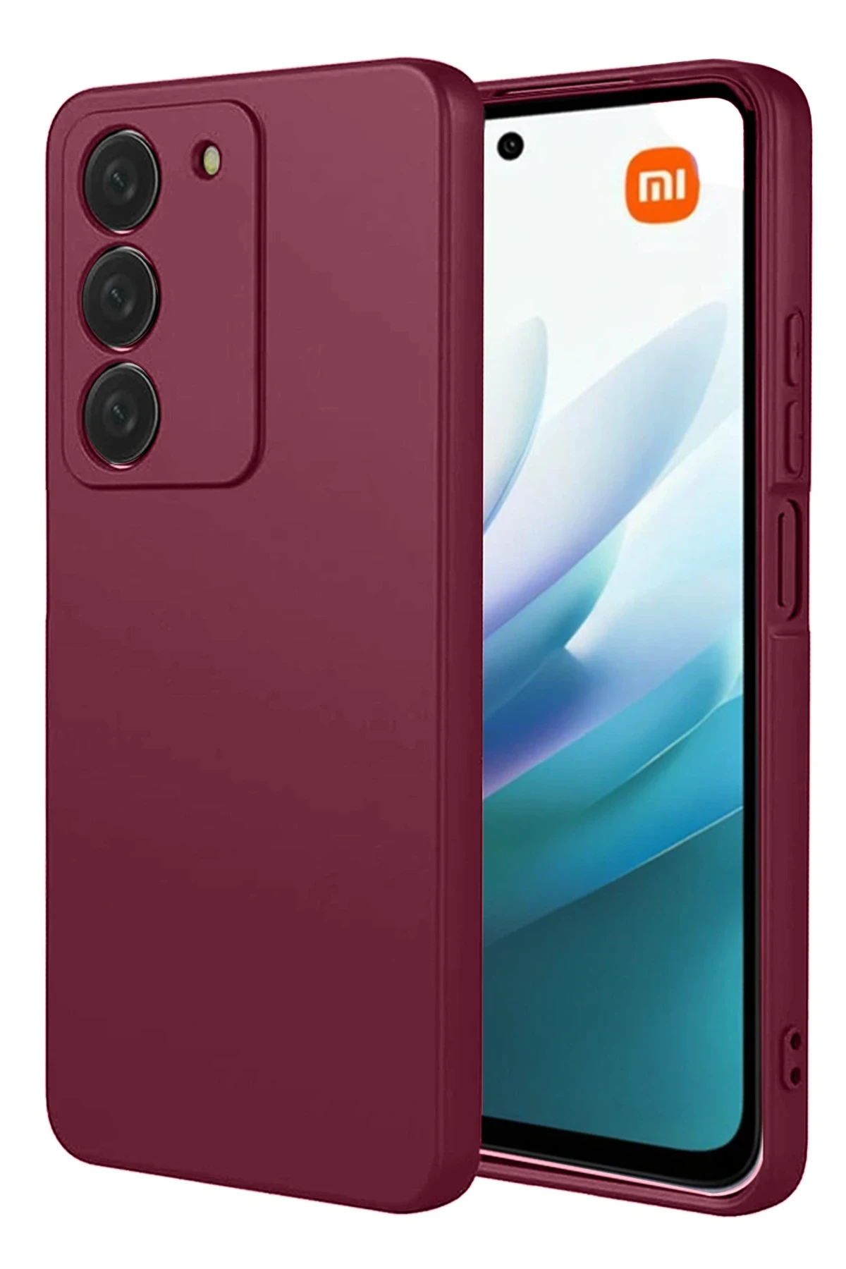 Newface Xiaomi Redmi 15 4G First Silikon - Bordo