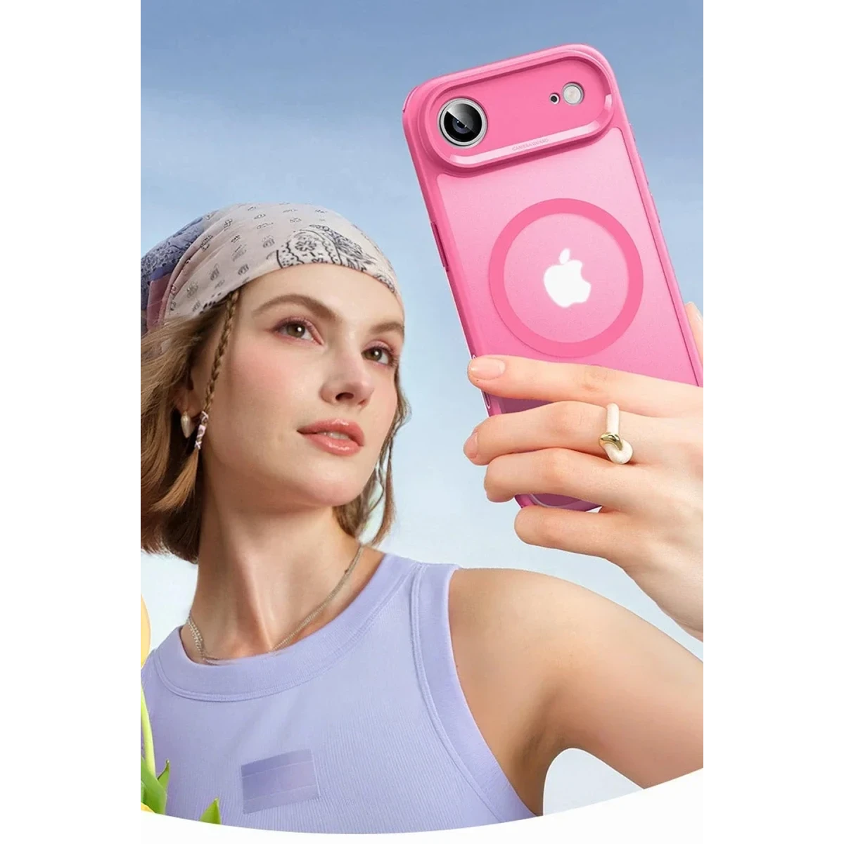 ESR Apple iPhone 17 Air Classic Hybrid Magsafe Kapak - Pembe