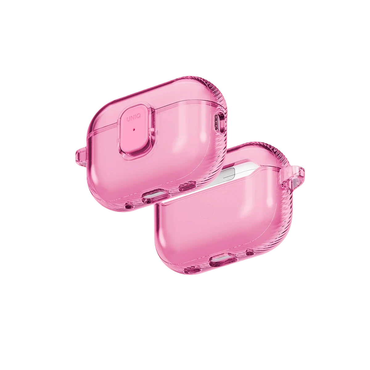 Uniq Apple Airpods Pro 3 (3.nesil) Glase Pro Kilitli Kılıf - Pembe
