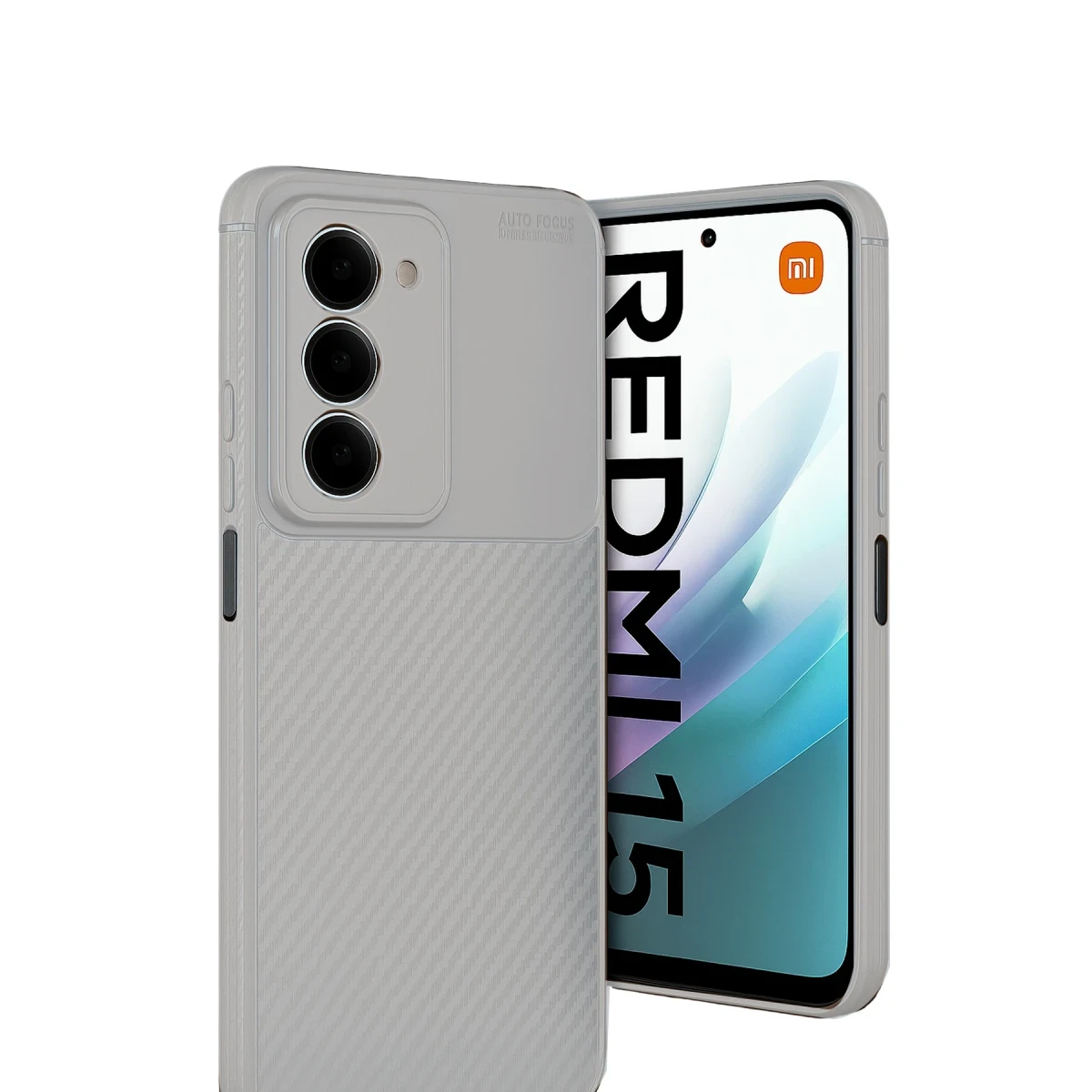 Newface Xiaomi Redmi 15 4G Auto Focus Karbon Kapak - Gri — görsel 5