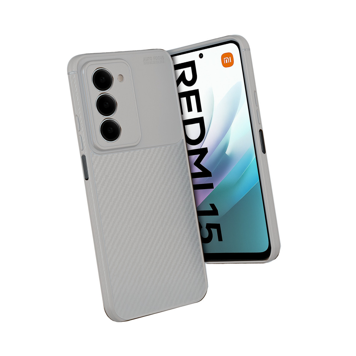 Newface Xiaomi Redmi 15 4G Auto Focus Karbon Kapak - Gri — görsel 9