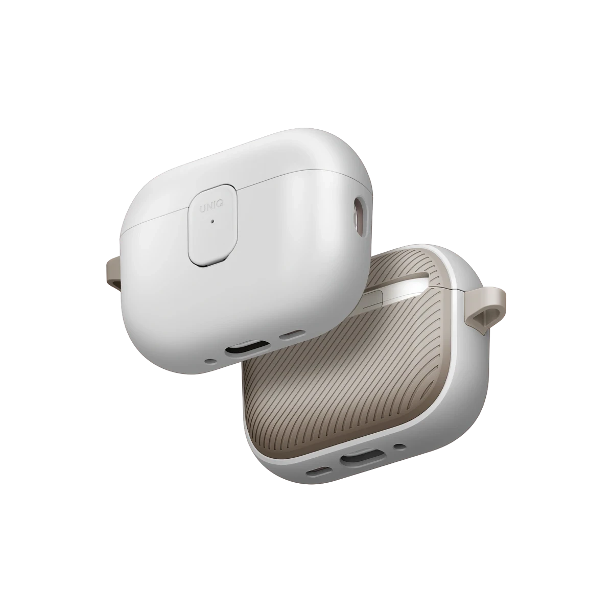 Uniq Apple Airpods Pro 3 (3.nesil) Clyde Kilitli Kılıf - Krem