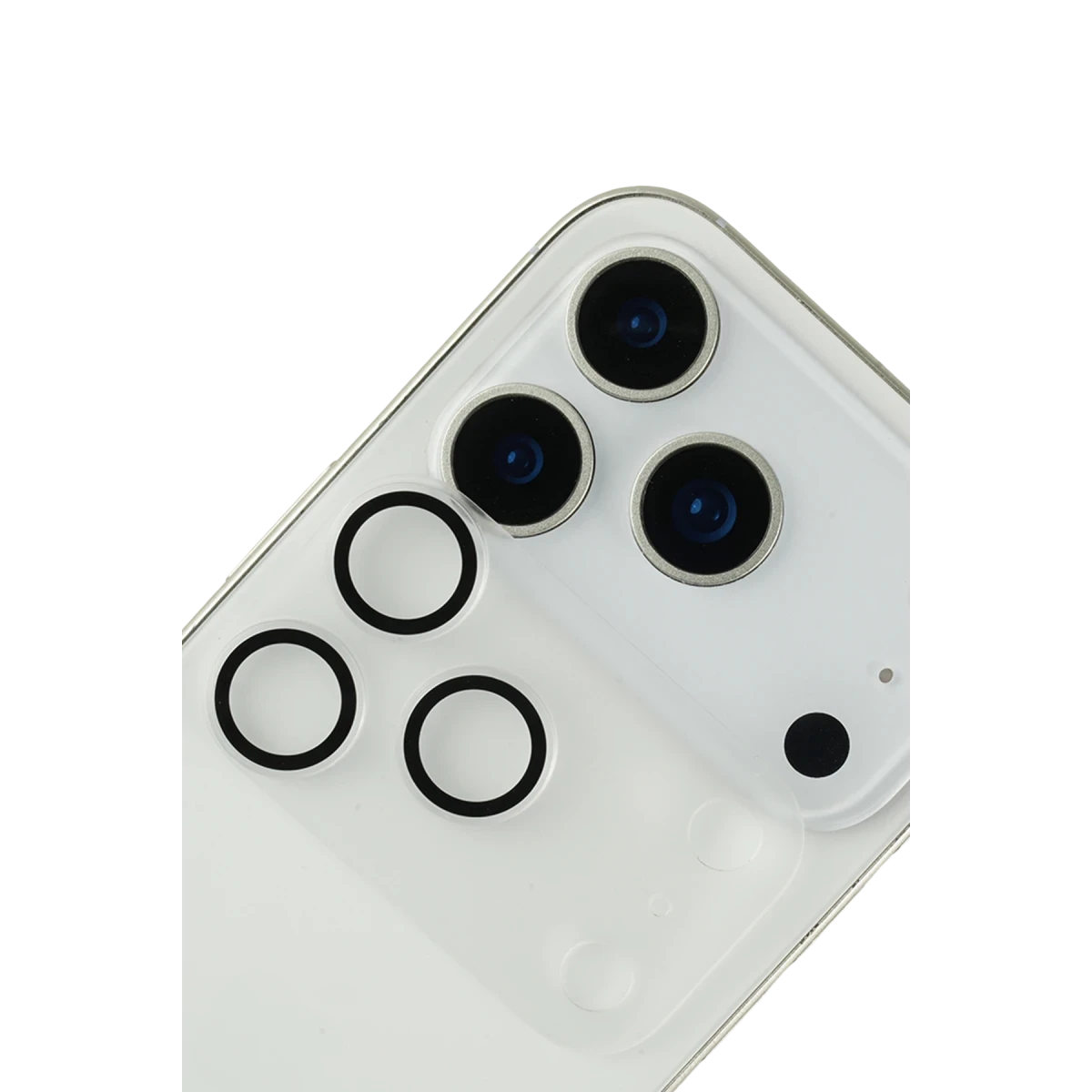 URR Apple iPhone 17 Pro Invisible Kamera Lens Koruyucu - Şeffaf