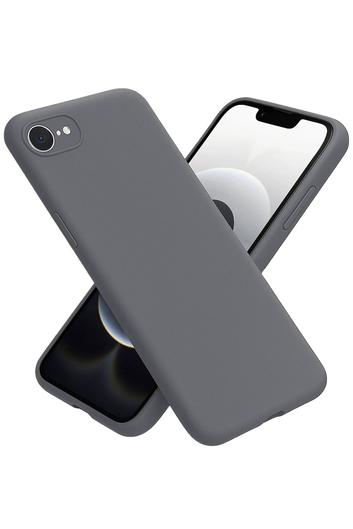 Newface iPhone 16E Kılıf First Silikon - Gri