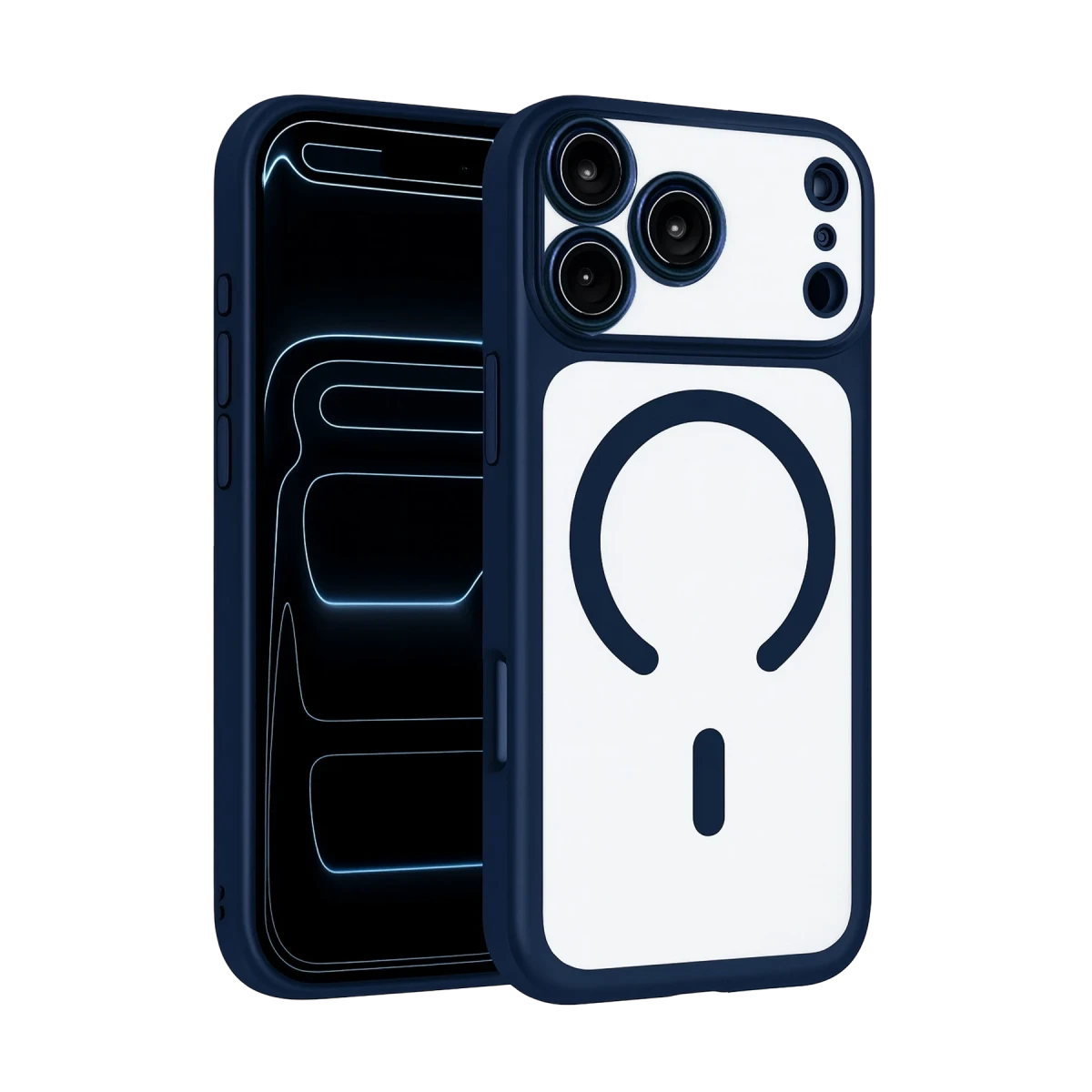 Joko Apple iPhone 17 Pro/18 Pro Chrome Magsafe Kapak - Lacivert