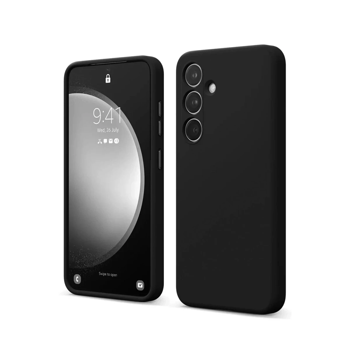 Newface Samsung Galaxy S24 FE Kılıf First Silikon - Siyah — görsel 2