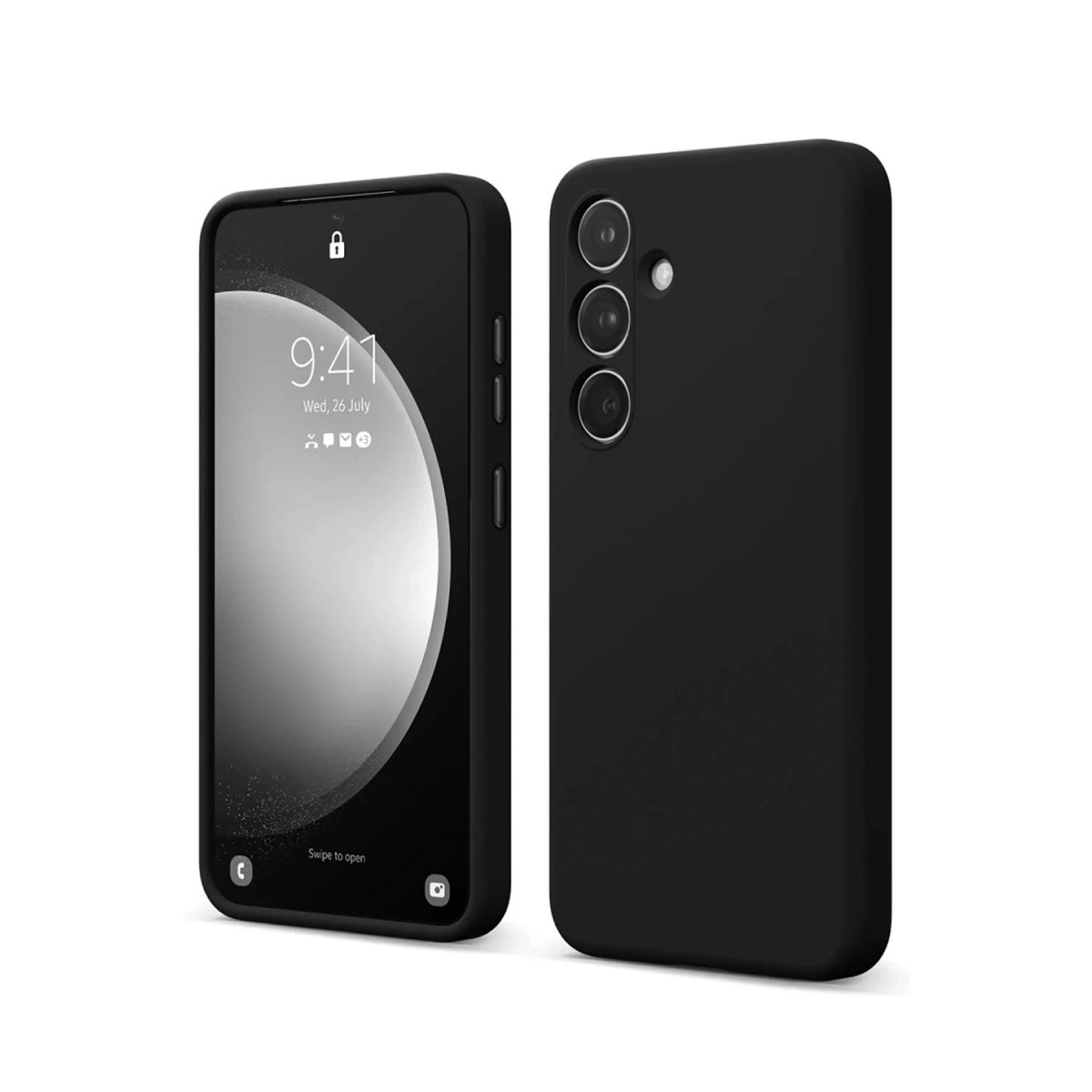 Newface Samsung Galaxy S24 FE Kılıf First Silikon - Siyah — görsel 3