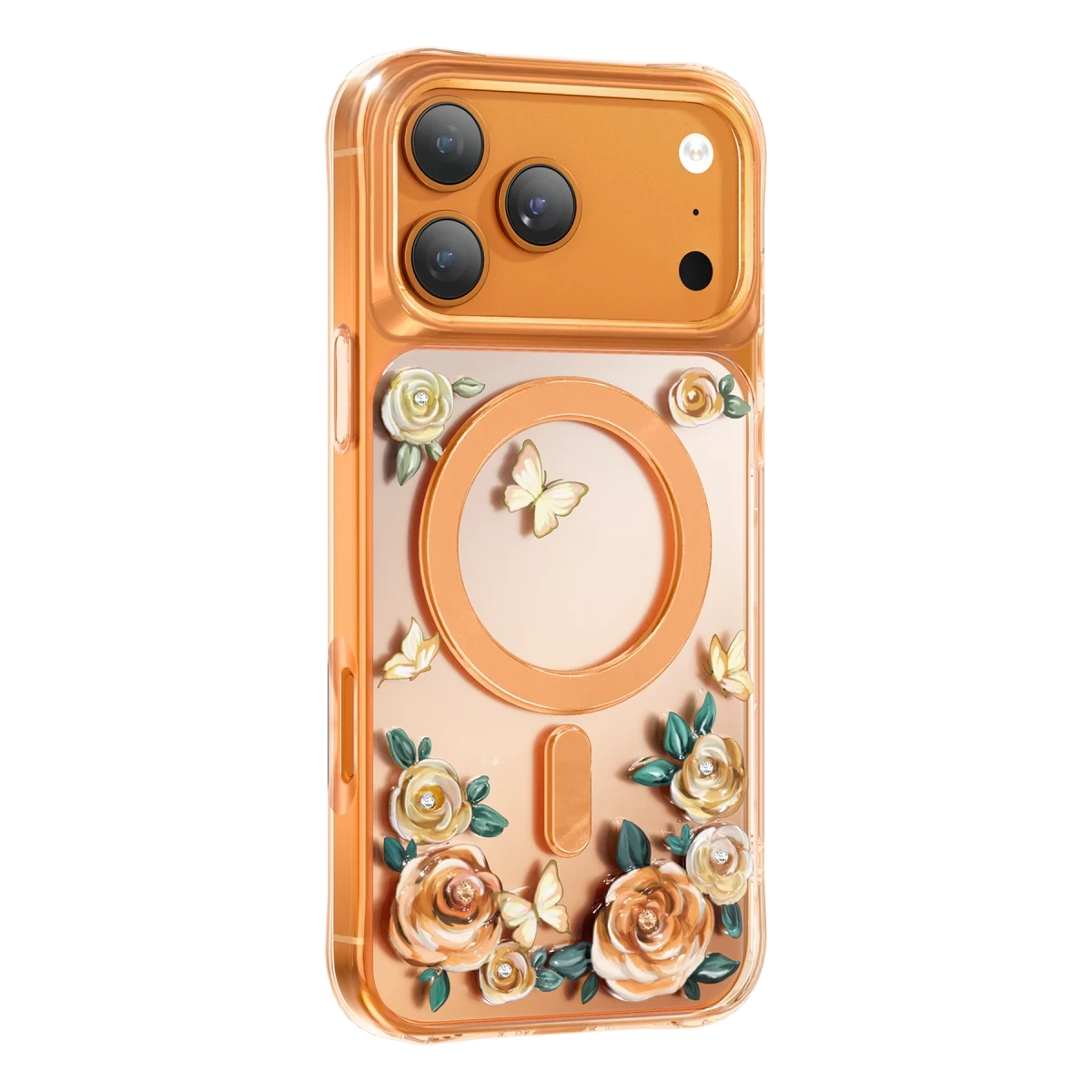 Keephone Apple iPhone 17 Pro Max Roseland Magsafe Kapak - Turuncu