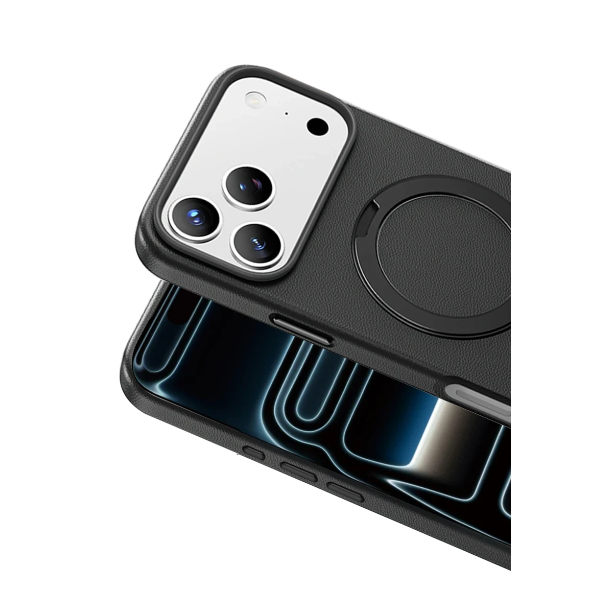 Keephone Apple iPhone 17 Pro Max Mehold Standlı Magsafe Kapak - Siyah
