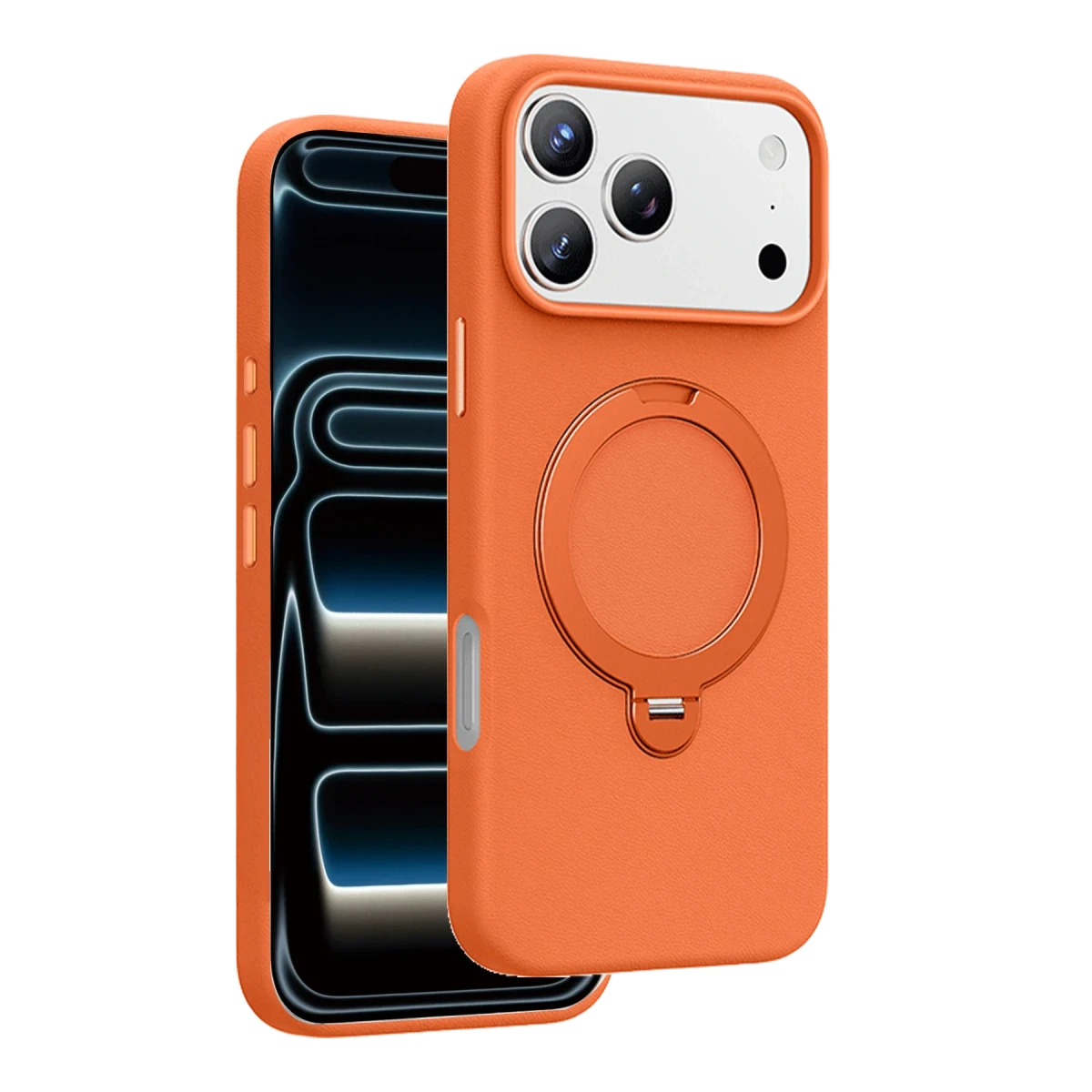 Keephone Apple iPhone 18 Pro/17 Pro Mehold Standlı Magsafe Kapak - Turuncu