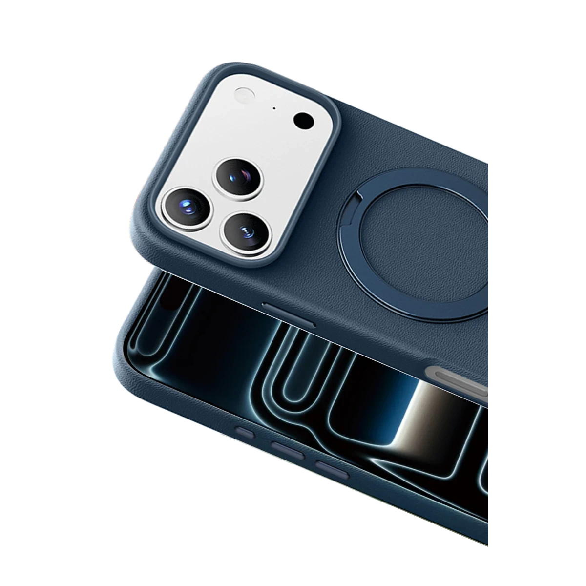 Keephone Apple iPhone 18 Pro/17 Pro Mehold Standlı Magsafe Kapak - Mavi