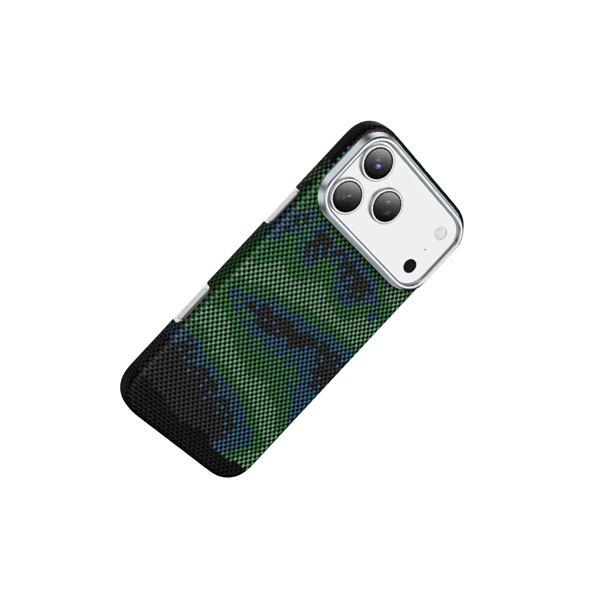 Keephone Apple iPhone 17 Pro Max Kevlar Starry Magsafe Kapak - Yeşil