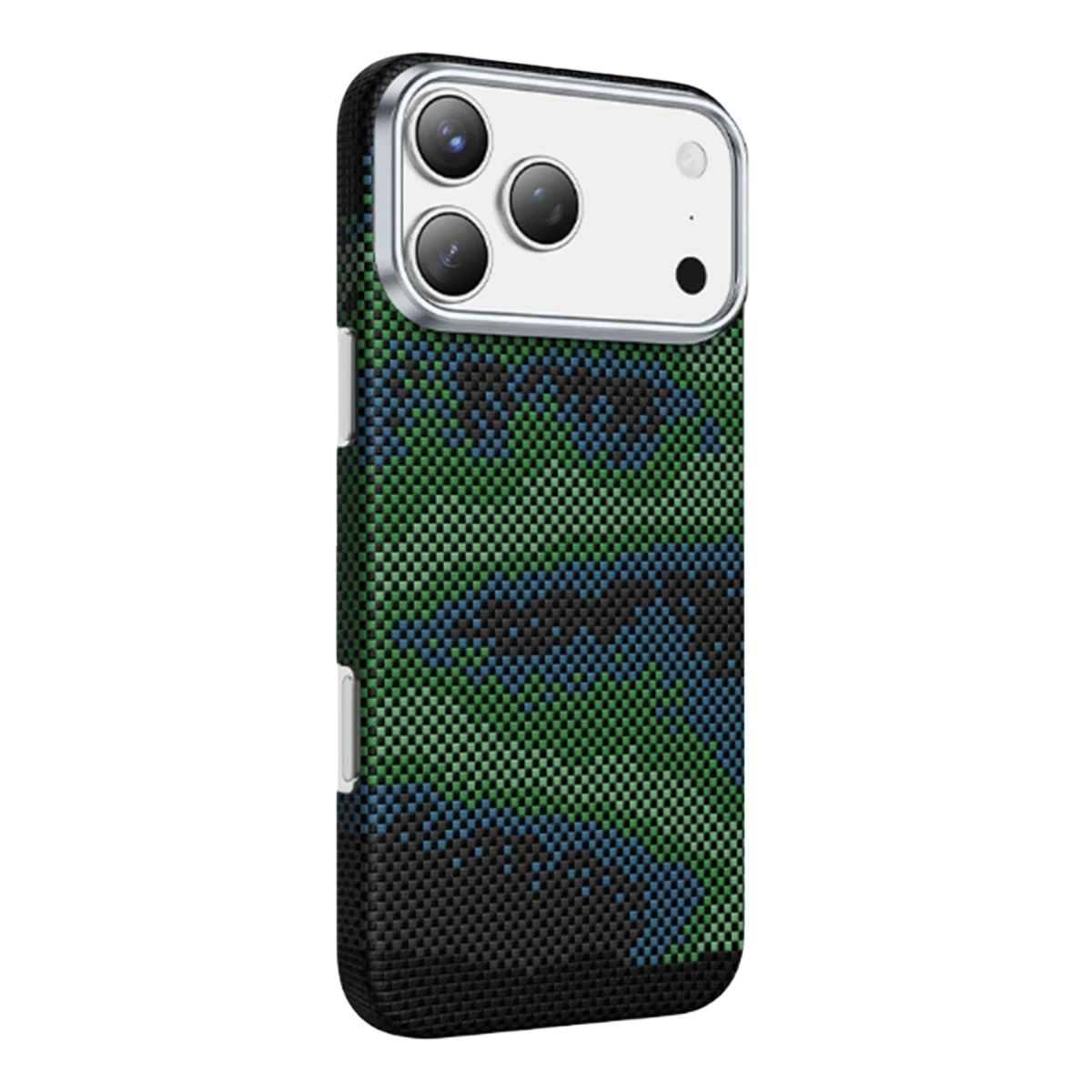 Keephone Apple iPhone 17 Pro Kevlar Starry Magsafe Kapak - Yeşil