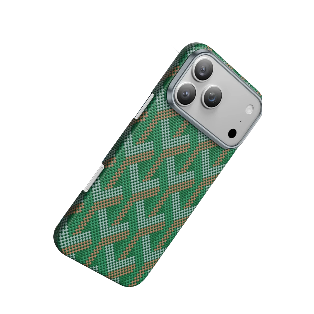 Keephone Apple iPhone 17 Pro Kevlar Prague Magsafe Kapak - Yeşil