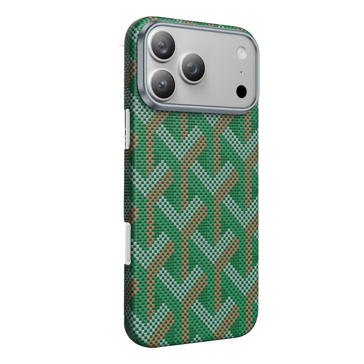 Keephone Apple iPhone 17 Pro Max Kevlar Prague Magsafe Kapak - Yeşil