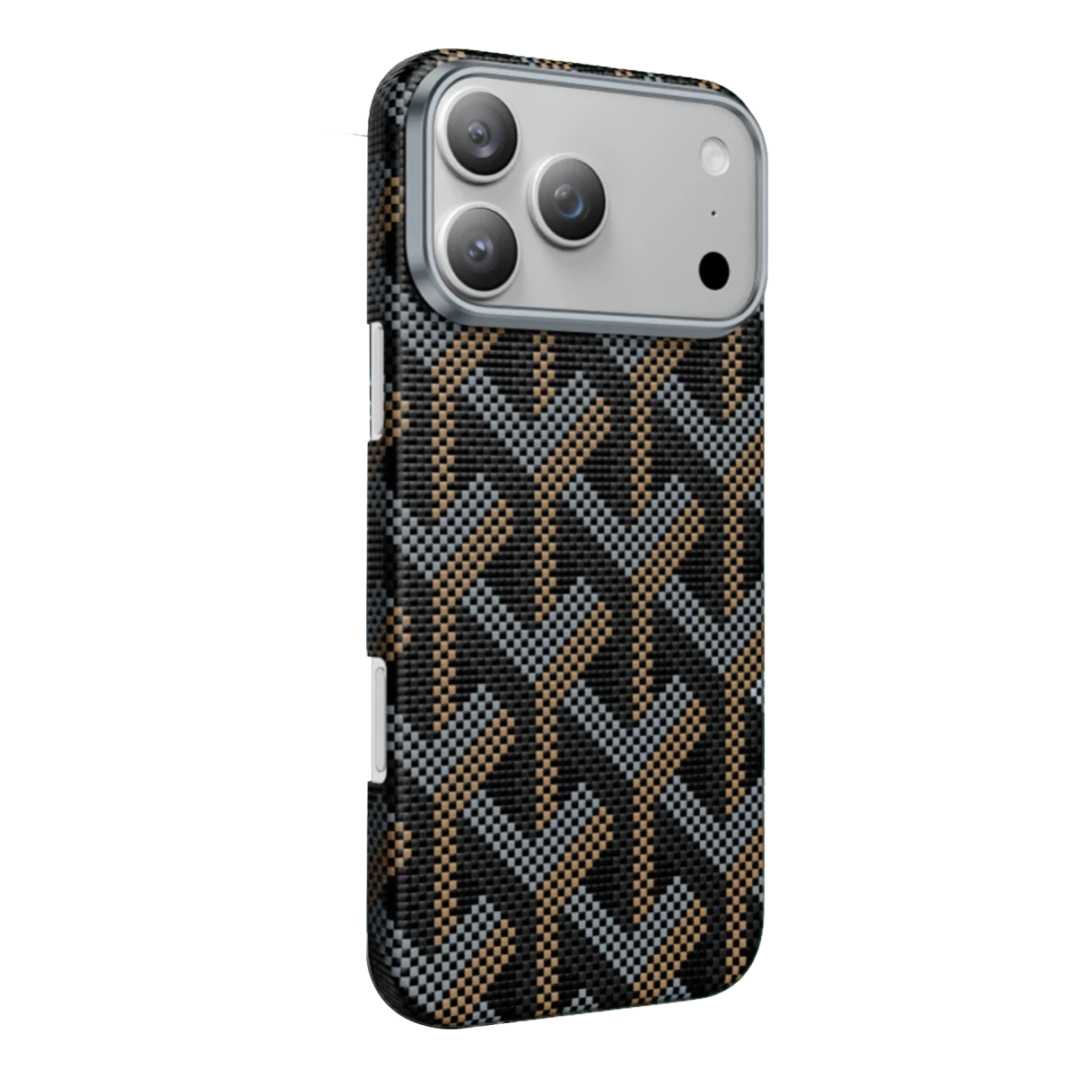 Keephone Apple iPhone 17 Pro Max Kevlar Prague Magsafe Kapak - Siyah