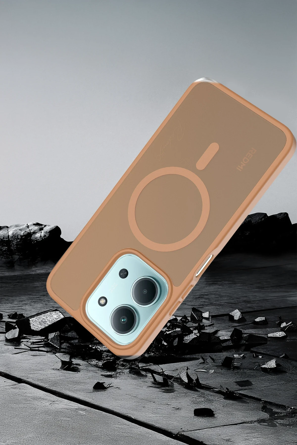 Joko Xiaomi Redmi 15C 4G Jota Magsafe Kapak - Çöl Titanyum