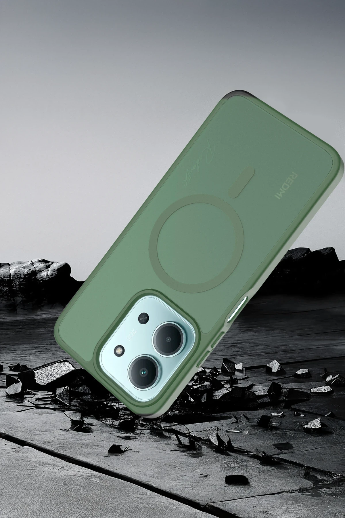 Joko Xiaomi Redmi 15C 4G Jota Magsafe Kapak - Koyu Yeşil