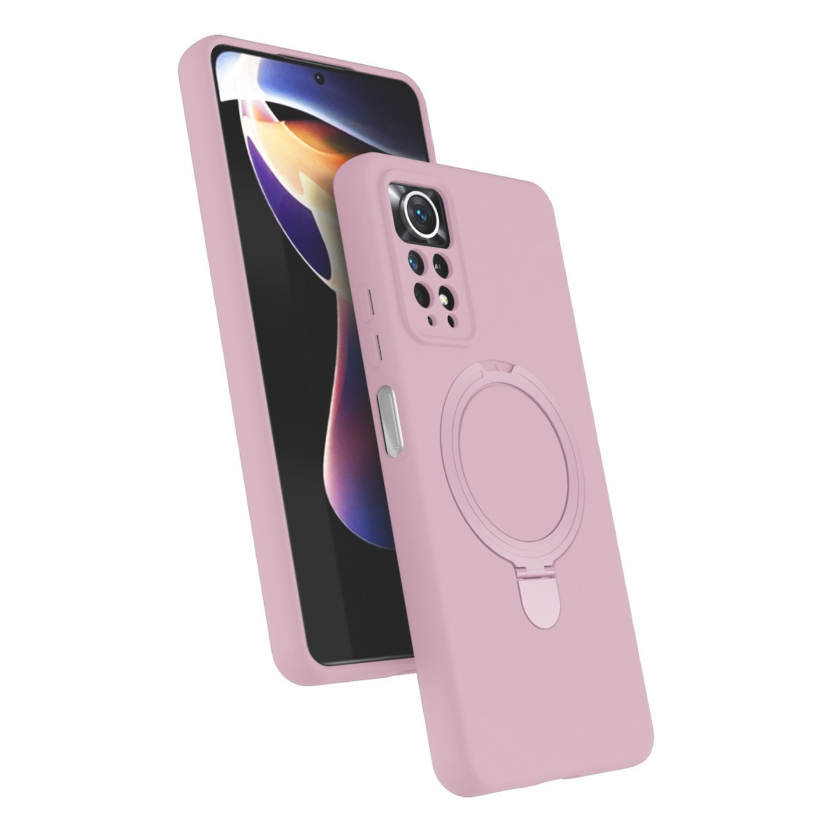 Newface Xiaomi Redmi Note 12 Pro 4G Regal Magsafe Standlı Kapak - Açık Pembe — görsel 7