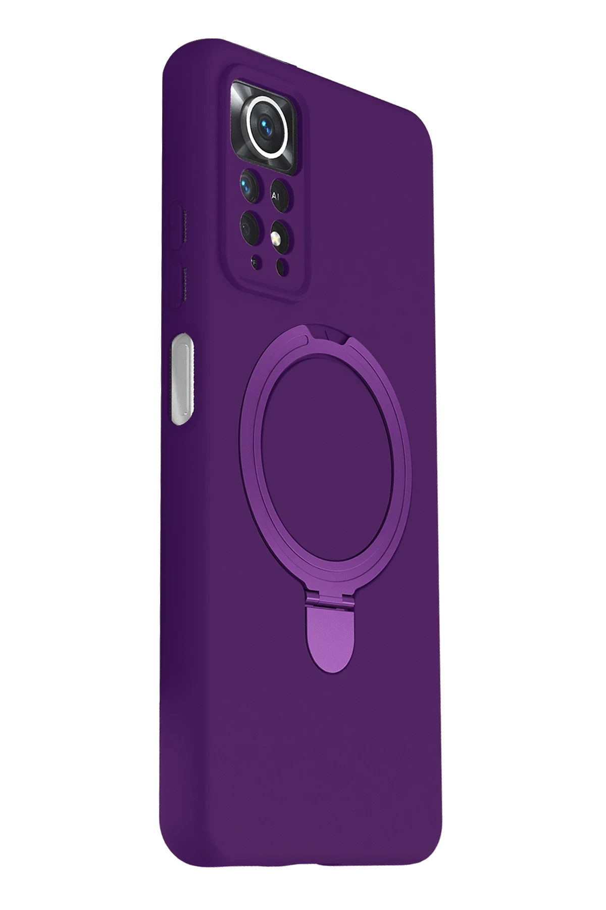 Newface Xiaomi Redmi Note 12 Pro 4G Regal Magsafe Standlı Kapak - Derin Mor