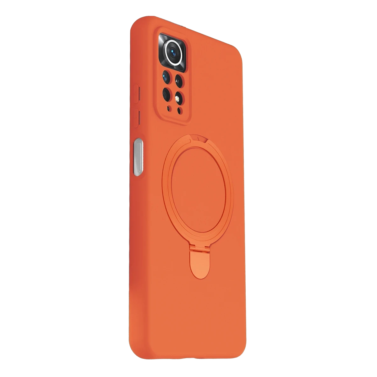 Xiaomi Redmi Note 12 Pro 4G Regal Magsafe Standlı Kapak - Turuncu