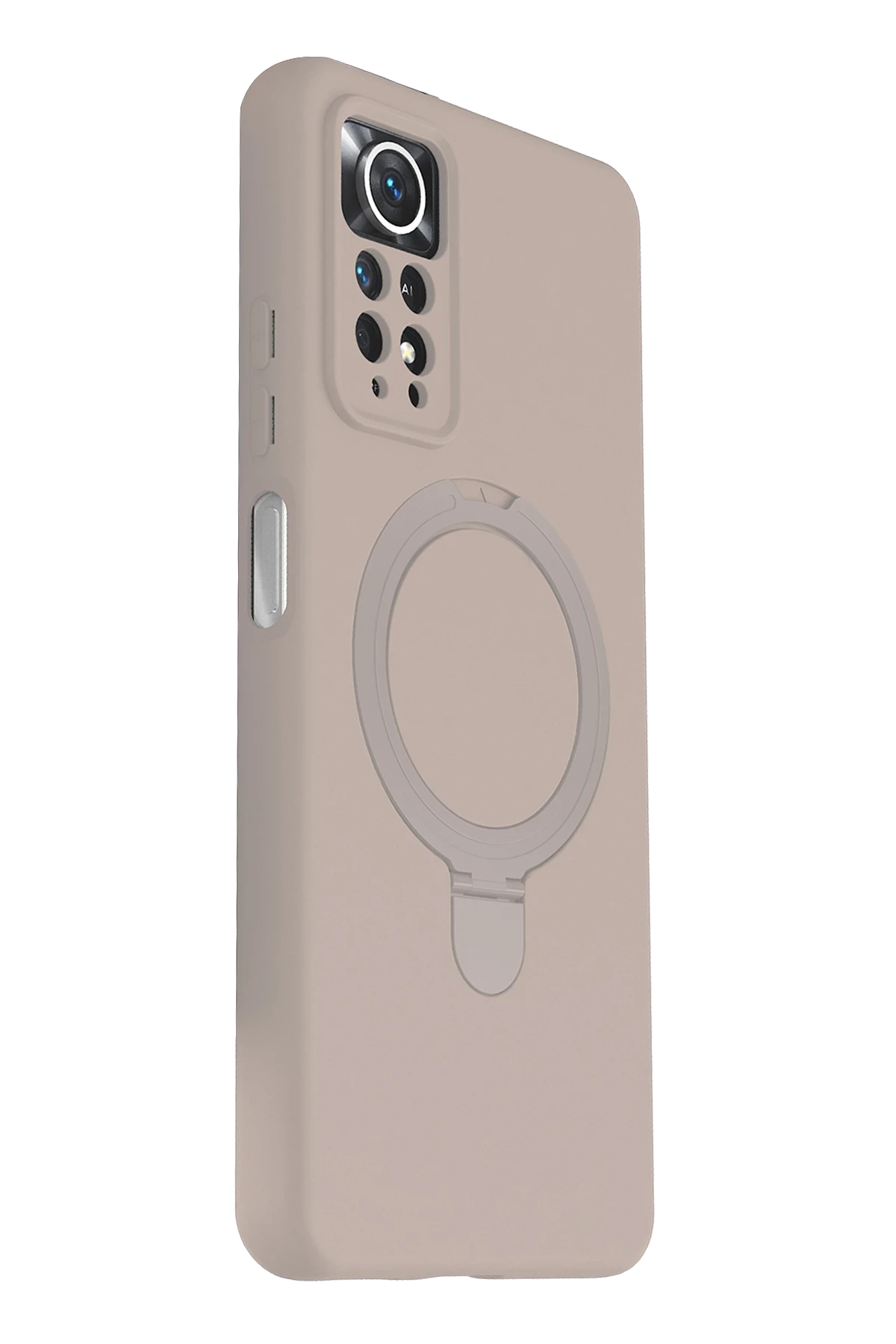 Newface Xiaomi Redmi Note 12 Pro 4G Regal Magsafe Standlı Kapak - Çöl Titanyum