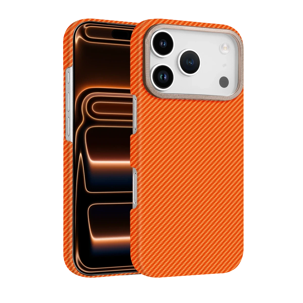 Newface Apple iPhone 17 Pro Vega Magsafe Kapak - Turuncu