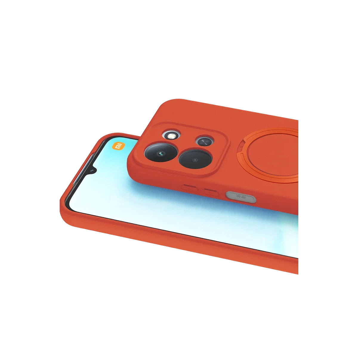 Xiaomi Redmi 15C 4G Regal Magsafe Standlı Kapak - Turuncu
