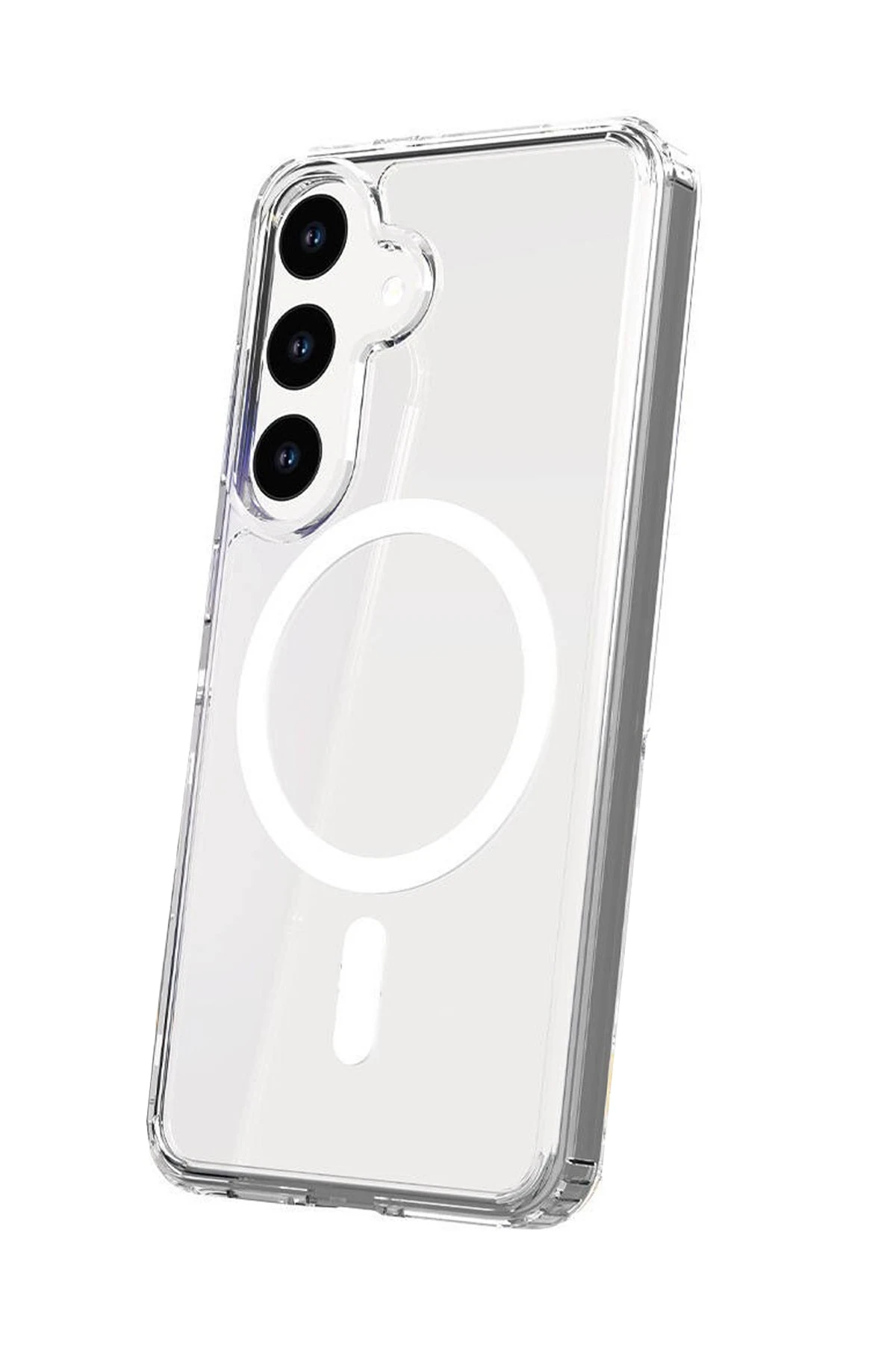 Newface Samsung Galaxy S25 FE Kılıf Magneticsafe Şeffaf Silikon - Şeffaf — görsel 2