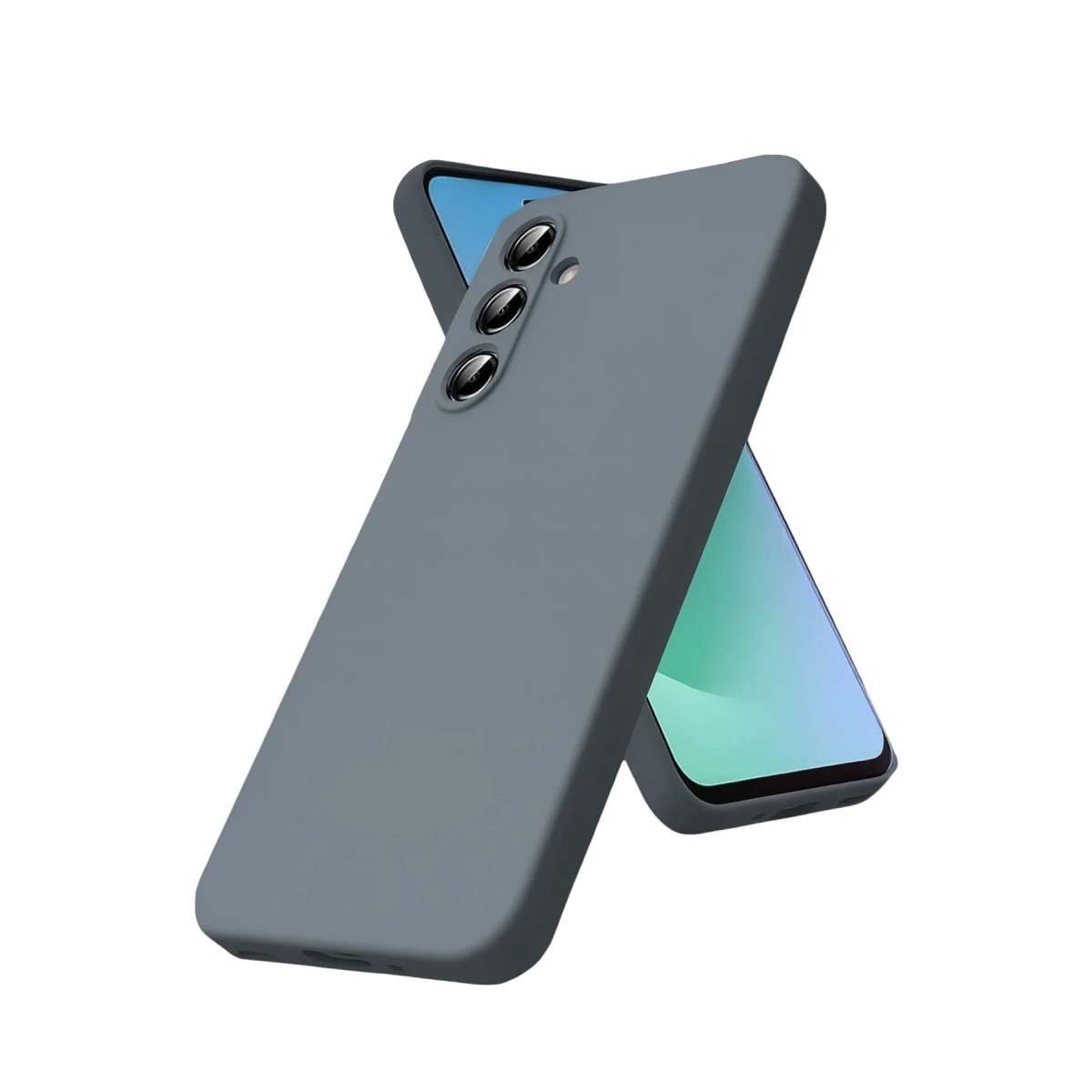 Newface Samsung Galaxy S25 FE Kılıf Nano içi Kadife Silikon - Gri — görsel 7