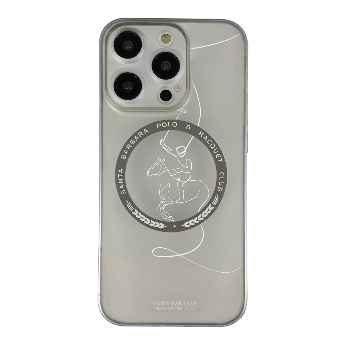 Santa Barbara Polo Racquet Club Apple iPhone 14 Pro Albert Magsafe Kapak - Titan Gri