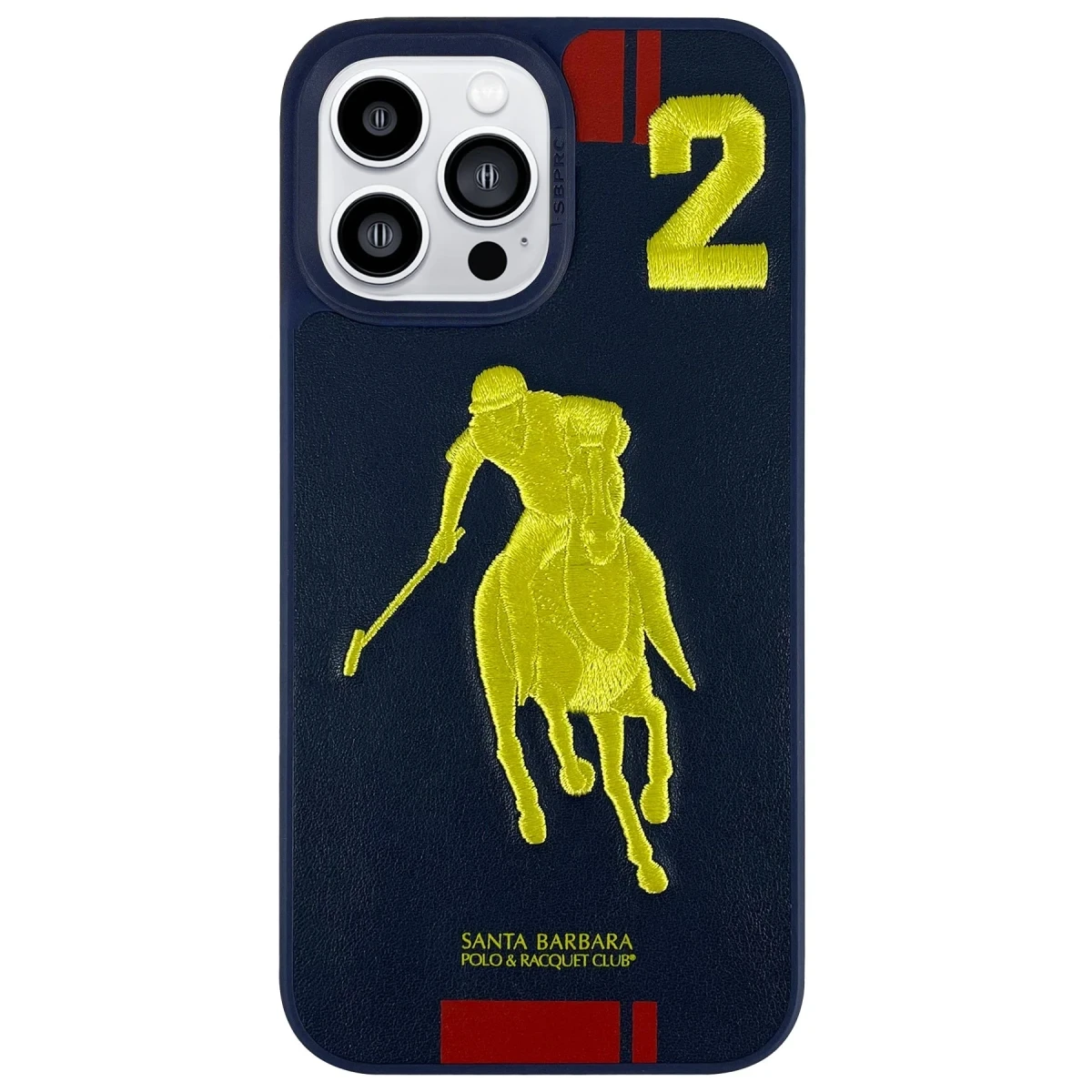 Santa Barbara Polo Racquet Club Apple iPhone 14 Pro Max Garner Deri Kapak - Lacivert