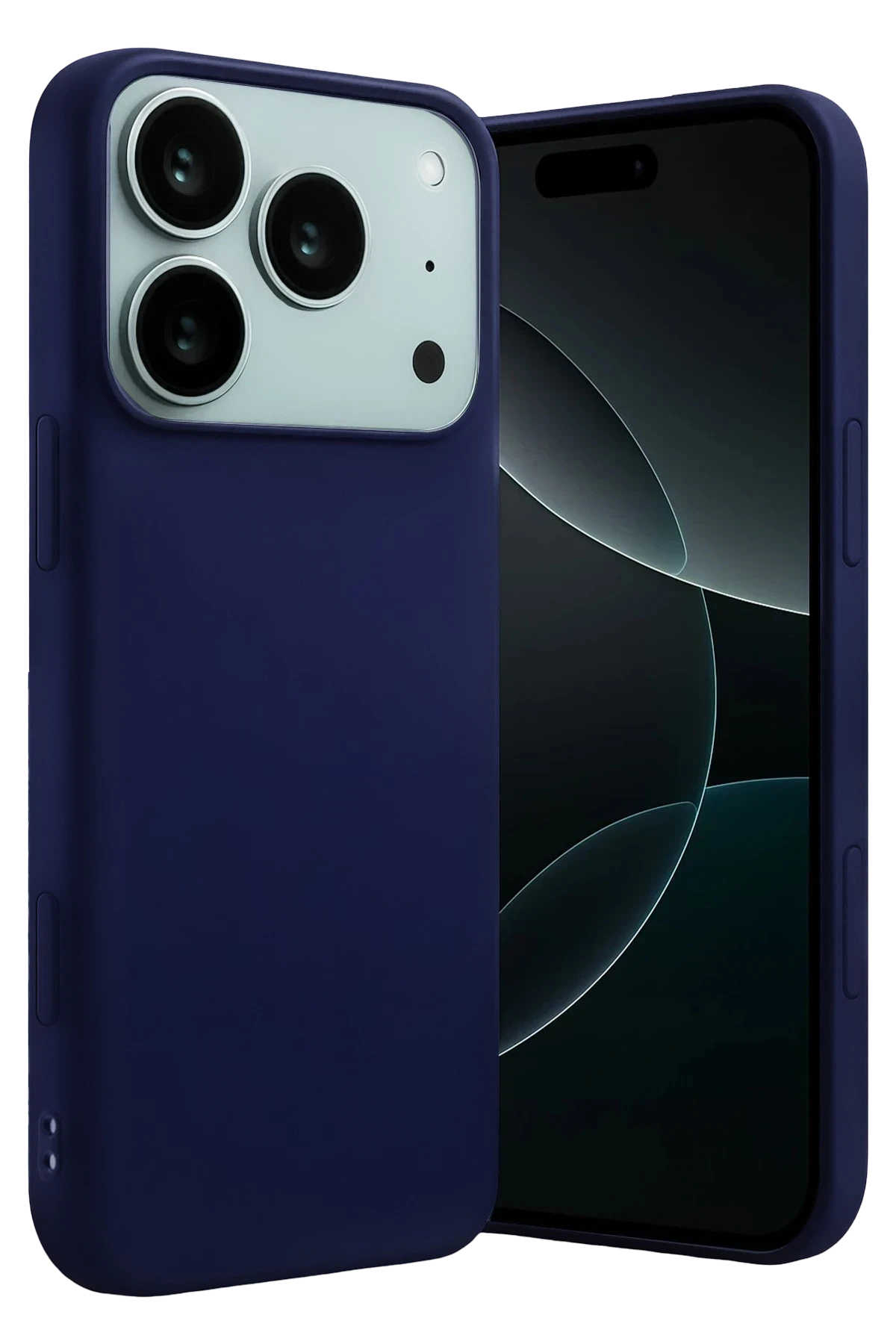 Newface Apple iPhone 17 Pro Nano içi Kadife Silikon - Lacivert