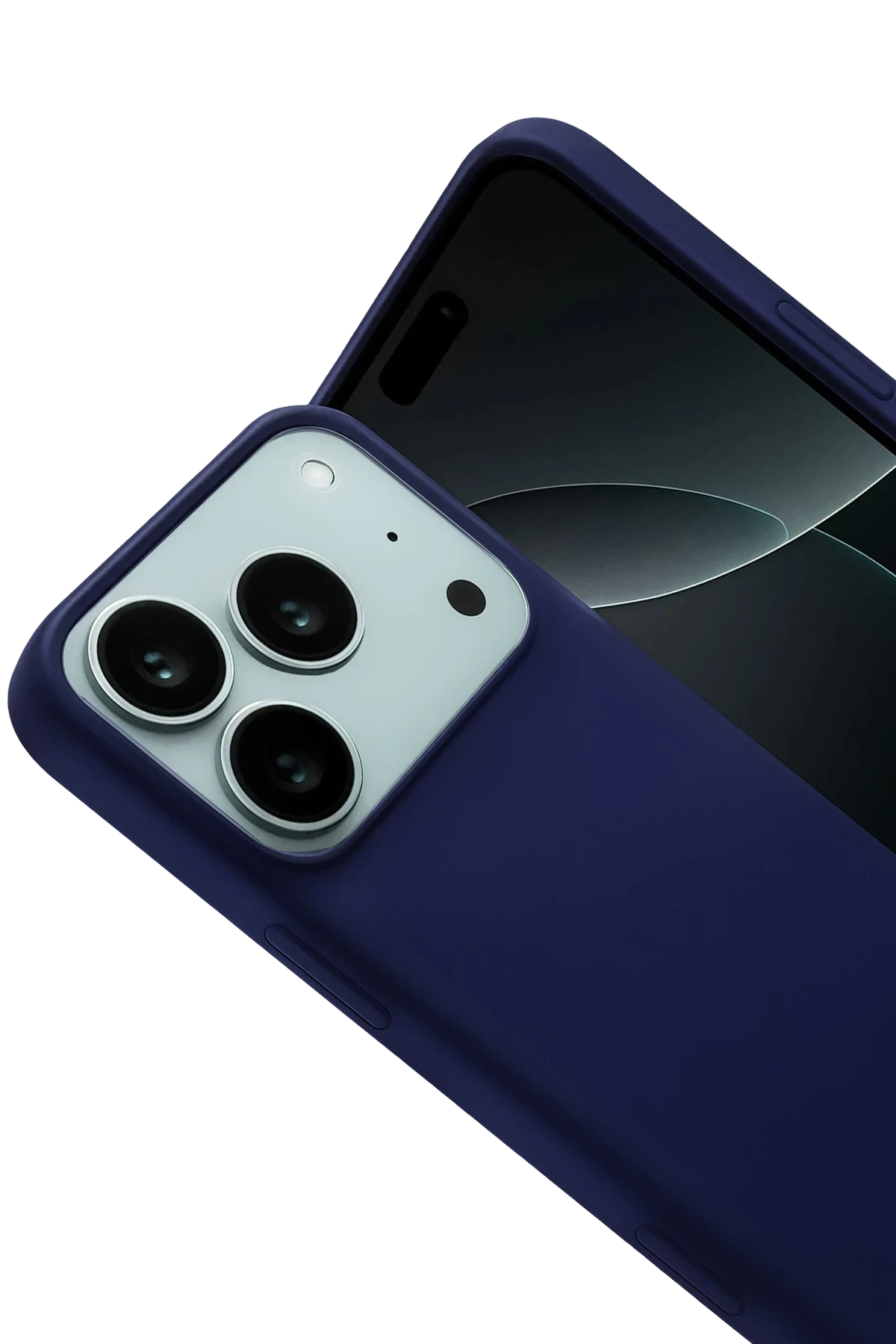 Newface Apple iPhone 17 Pro Nano içi Kadife Silikon - Lacivert